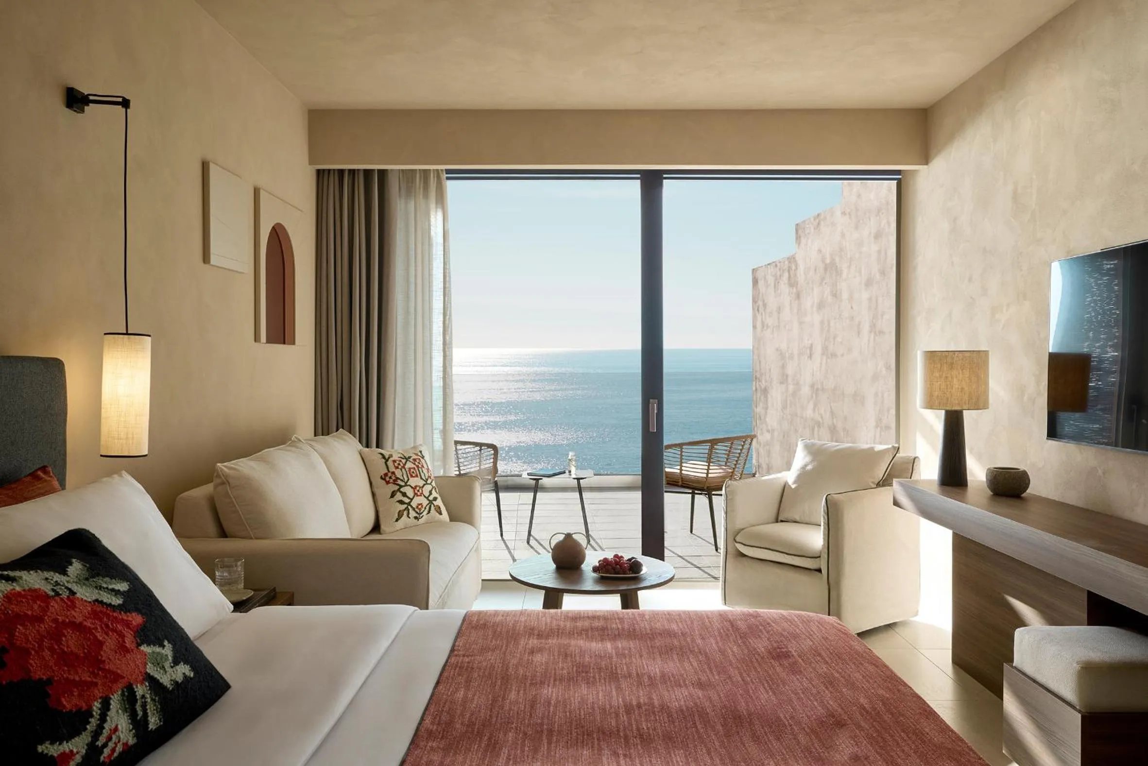 View (from property/room), Bed in Alkyna Lifestyle Beach Resort - Adults Only