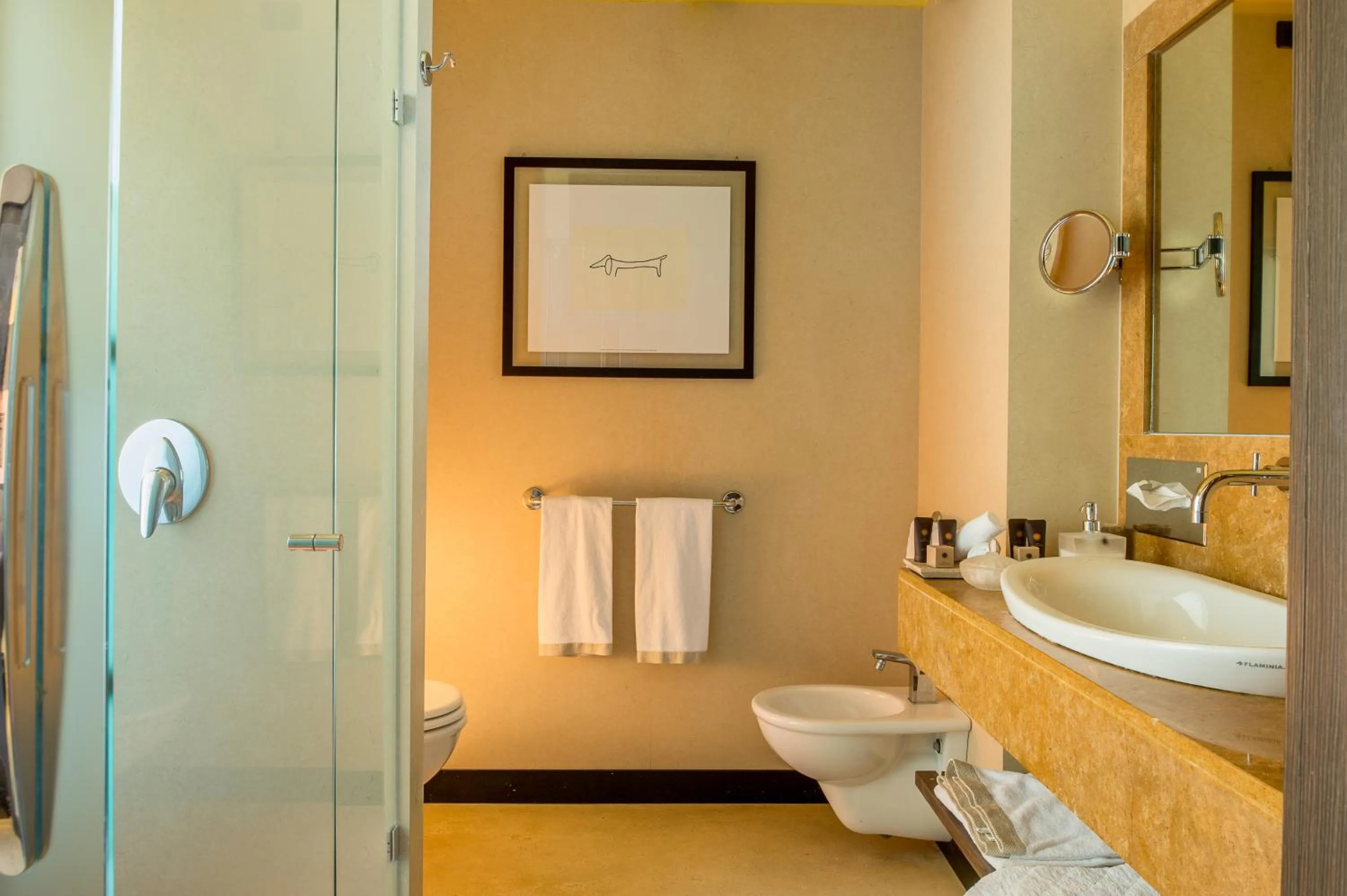 Bathroom in Hotel Capo San Vito by Geocharme