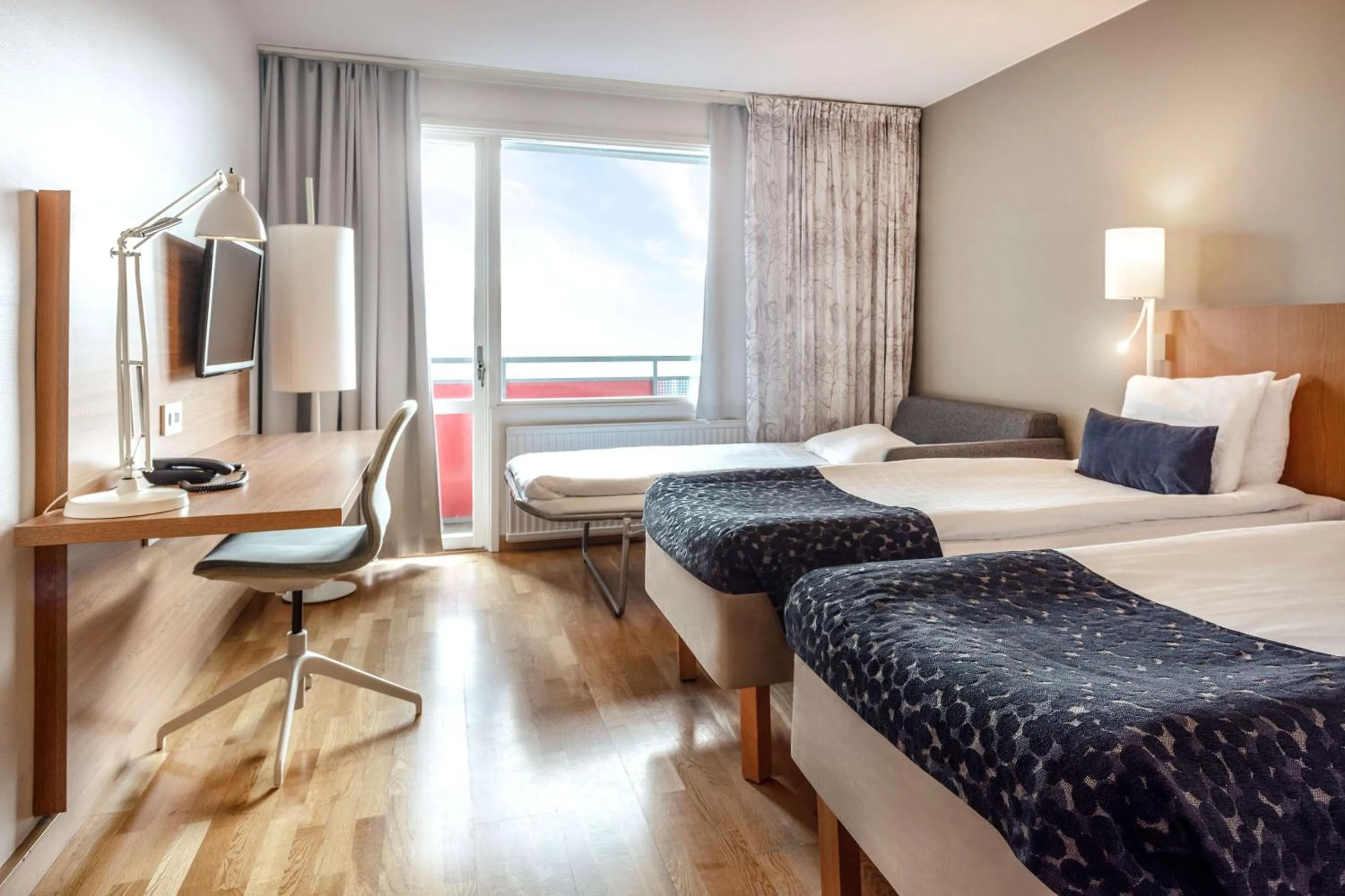 Bedroom, Bed in Scandic Elmia