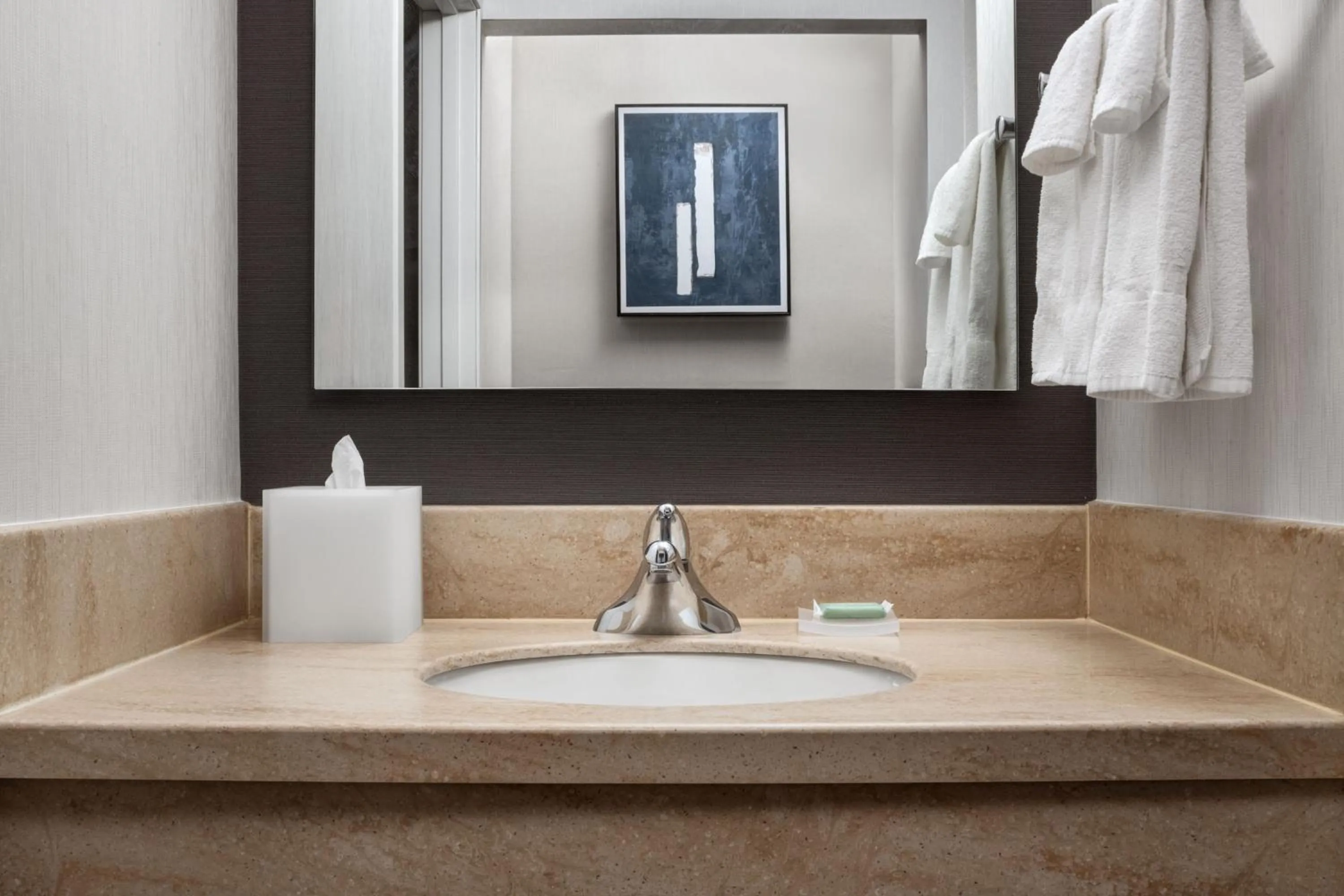 Bathroom in Courtyard by Marriott Anchorage Airport