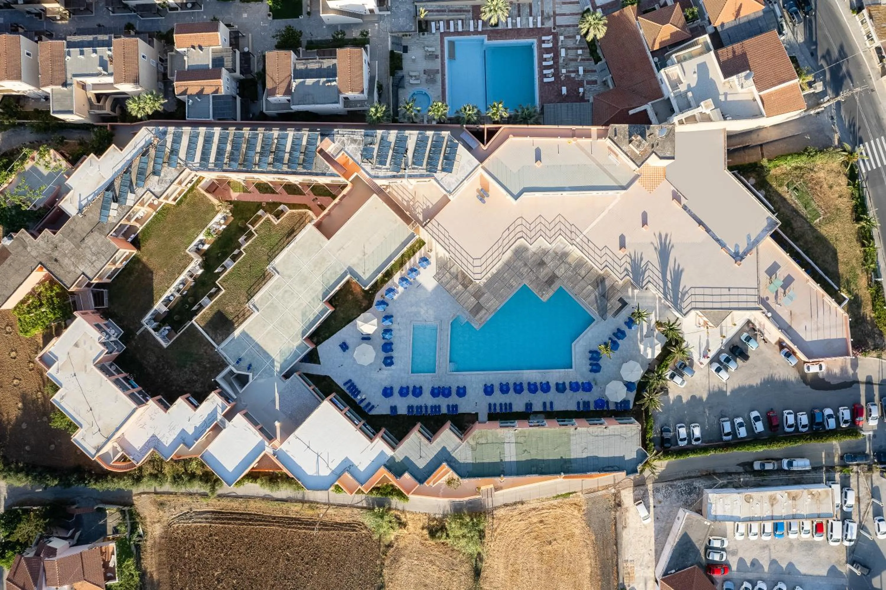 Pool view in Rethymno Village
