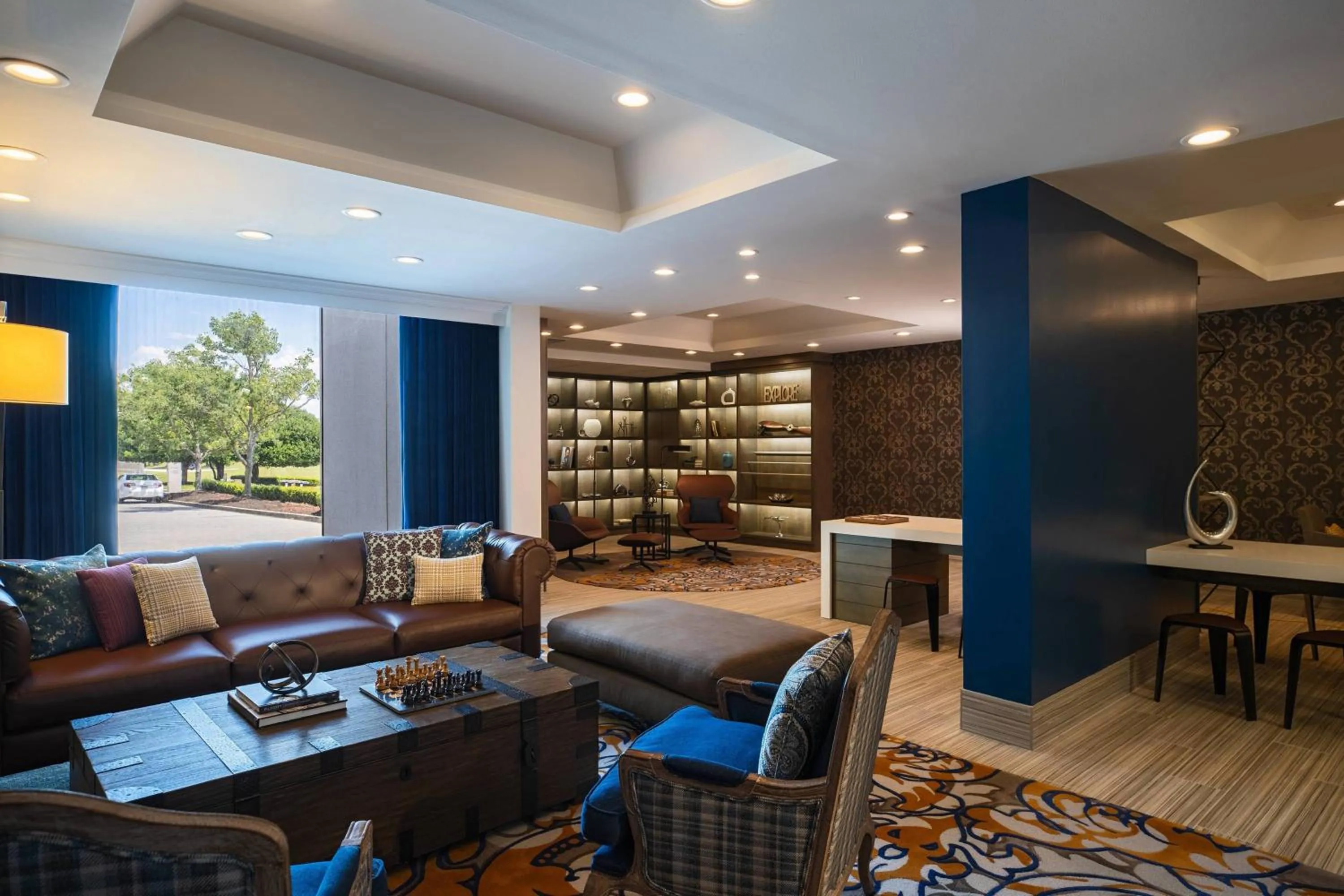 Lobby or reception in Renaissance Concourse Atlanta Airport Hotel