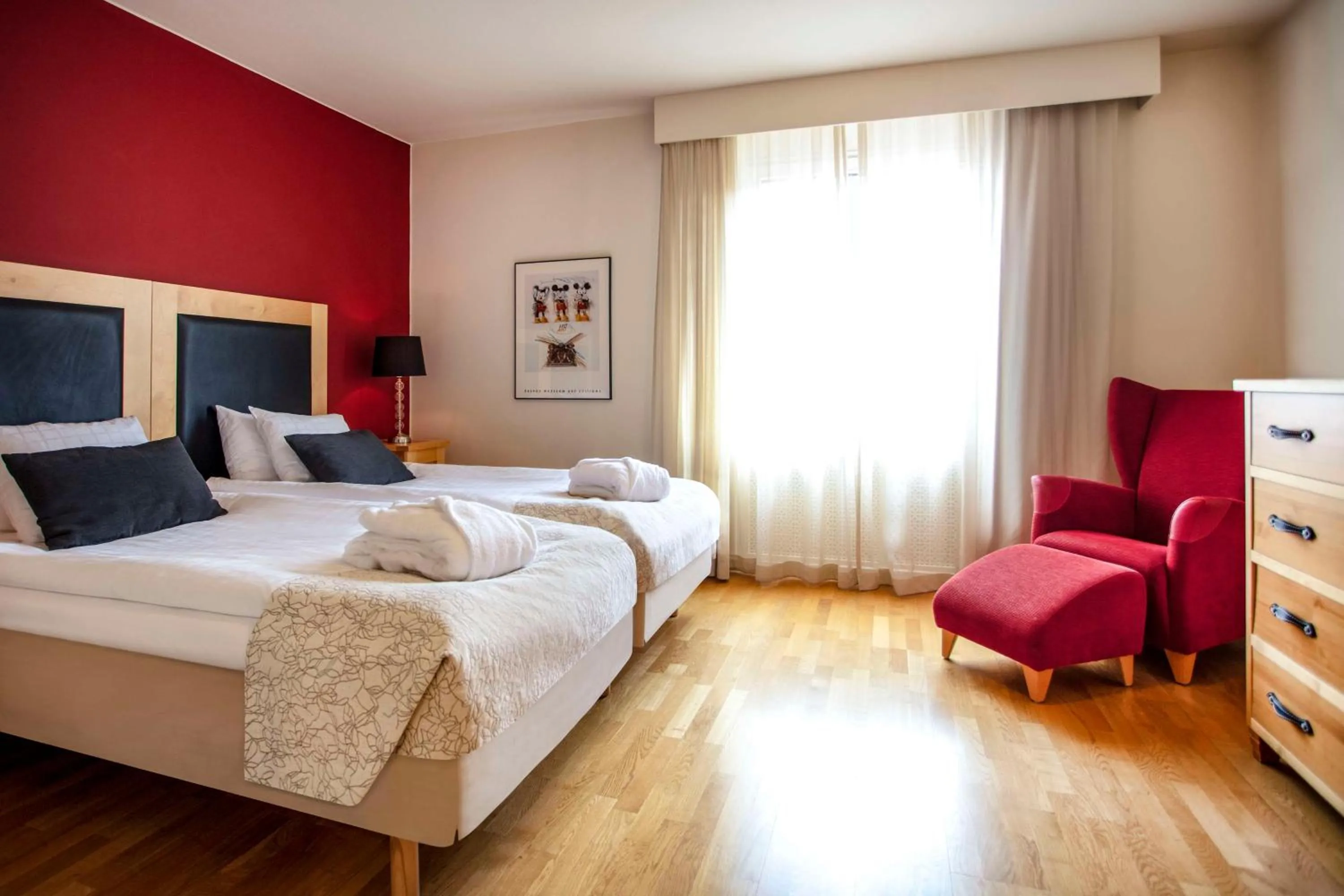 Bedroom, Bed in Scandic Portalen