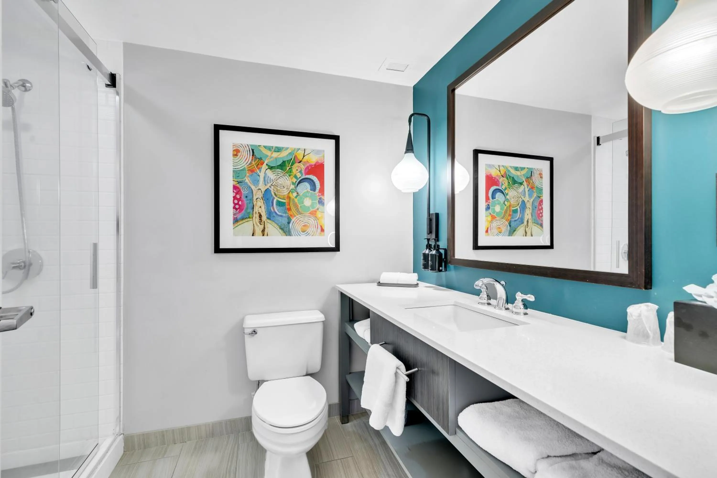 Toilet in Hotel Indigo Atlanta Vinings by IHG