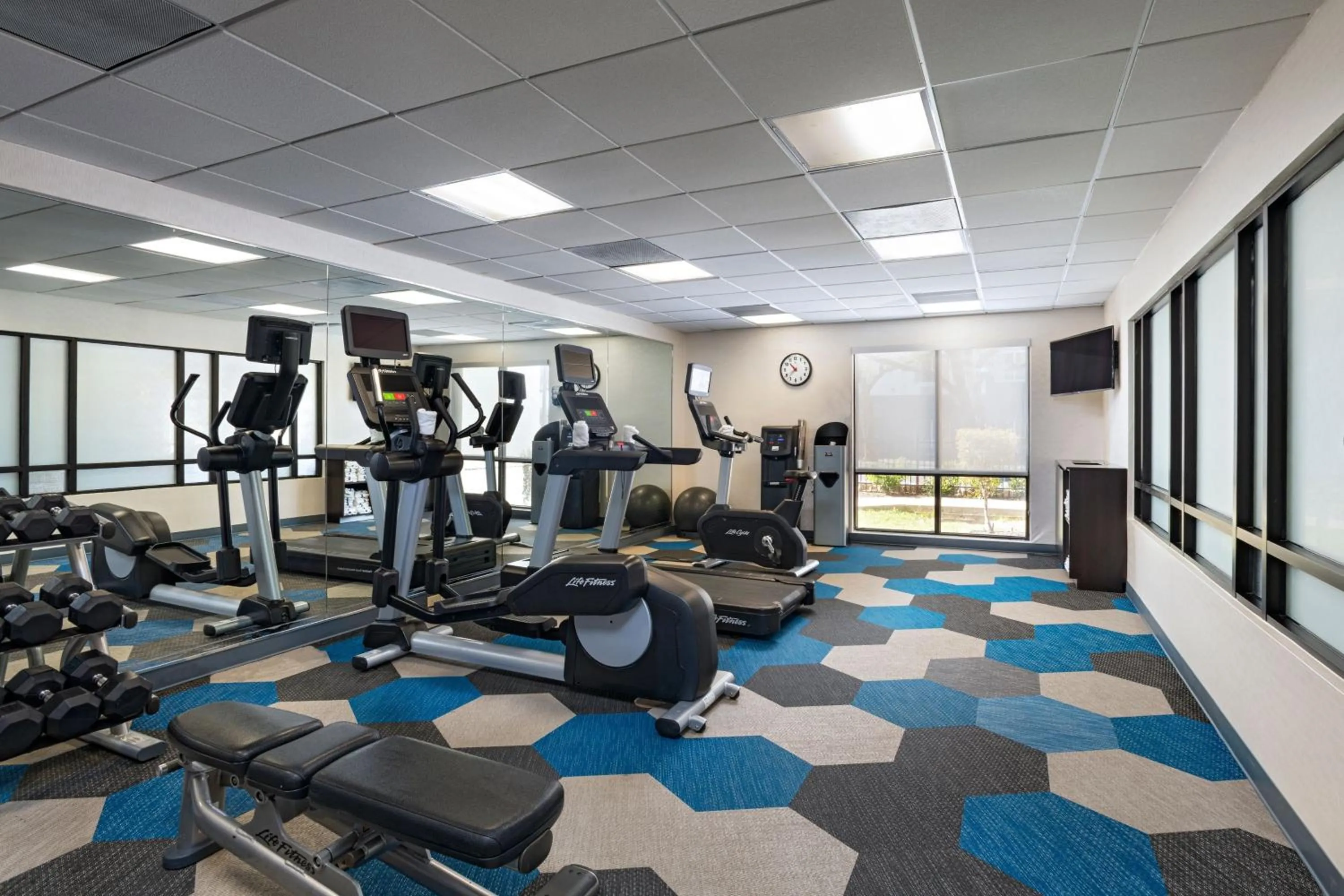 Fitness centre/facilities in SpringHill Suites Austin South