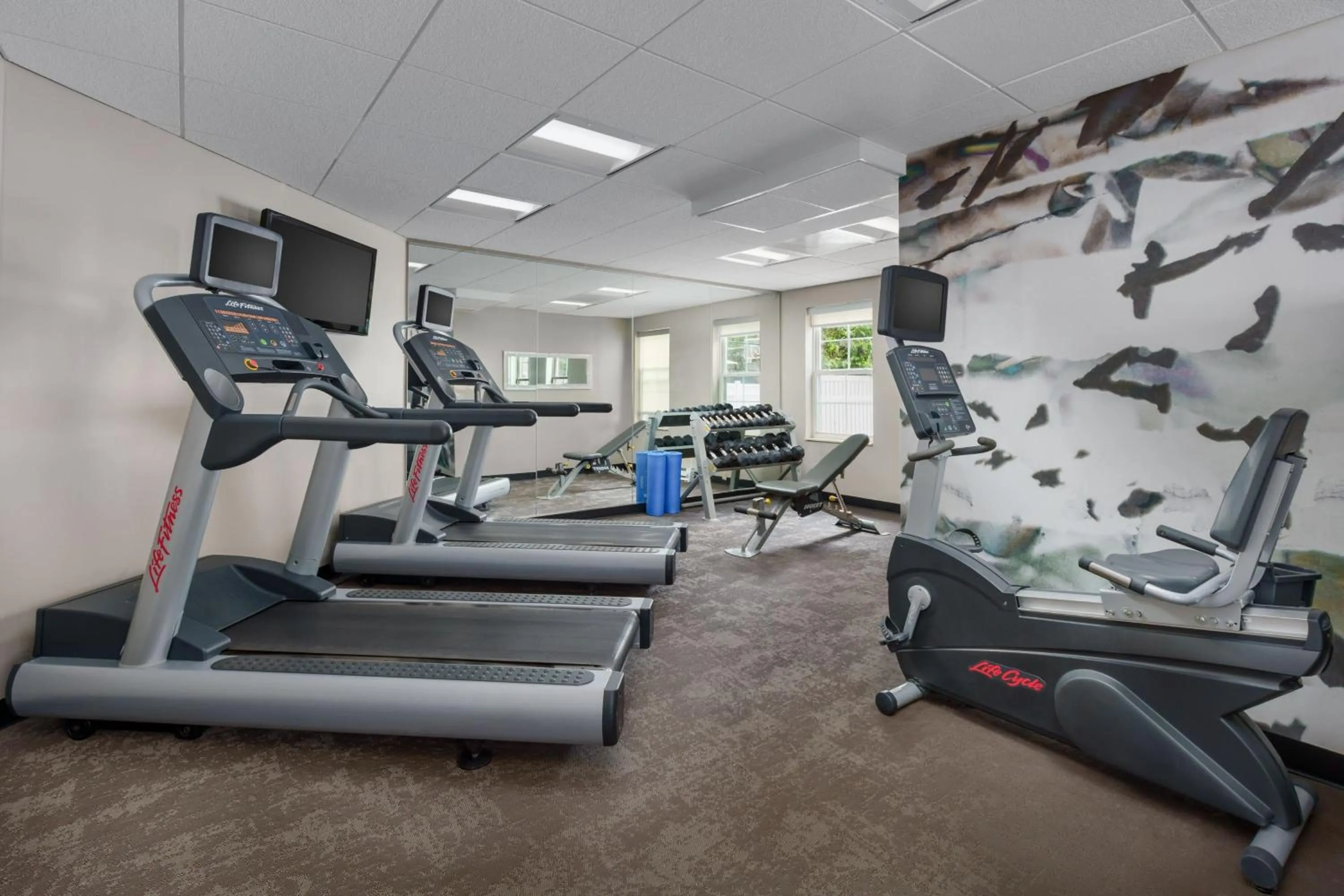 Fitness centre/facilities in Residence Inn by Marriott Boston Foxborough