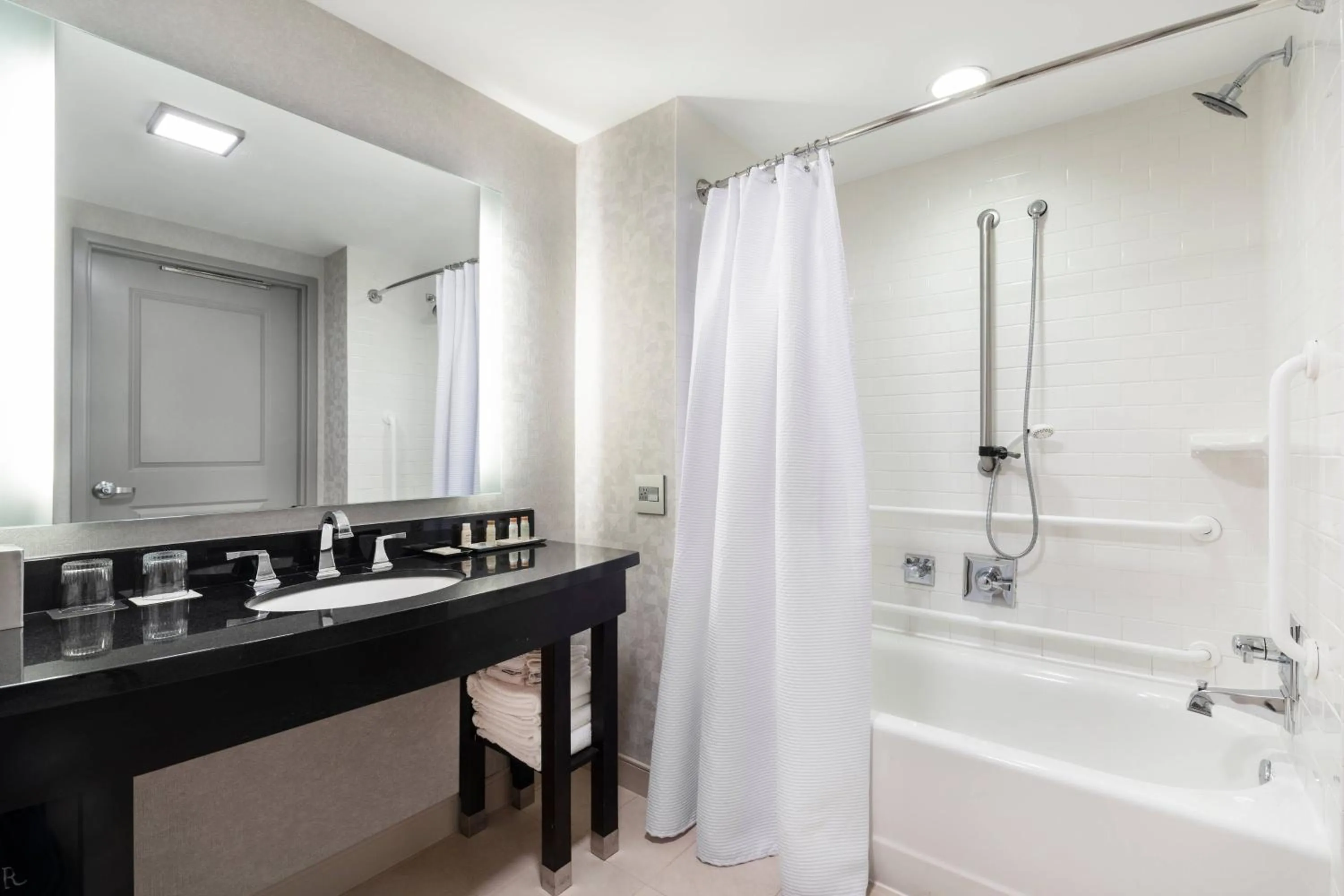 Bathroom in Renaissance Boston Patriot Place Hotel