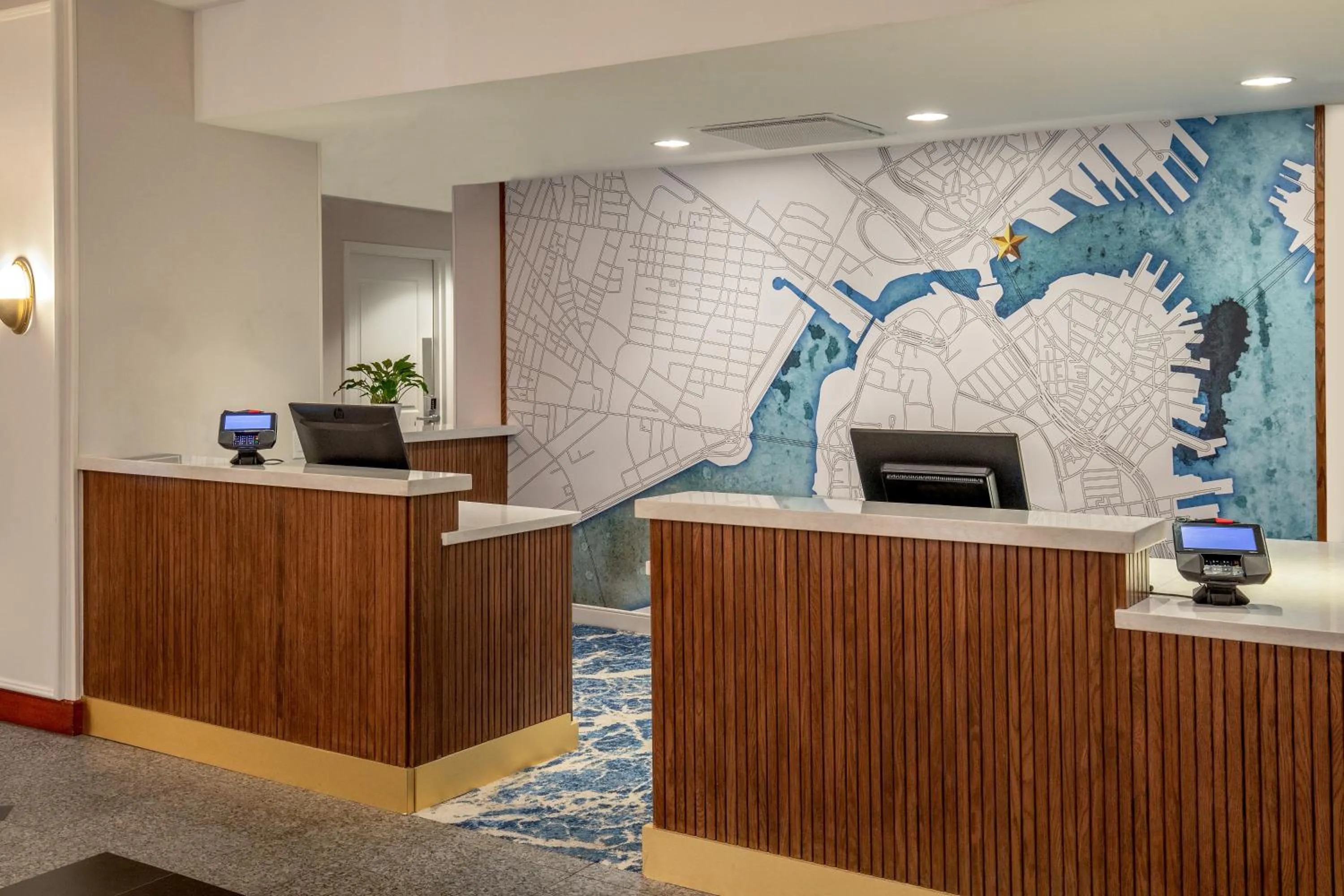 Lobby or reception in Residence Inn by Marriott Boston Harbor on Tudor Wharf
