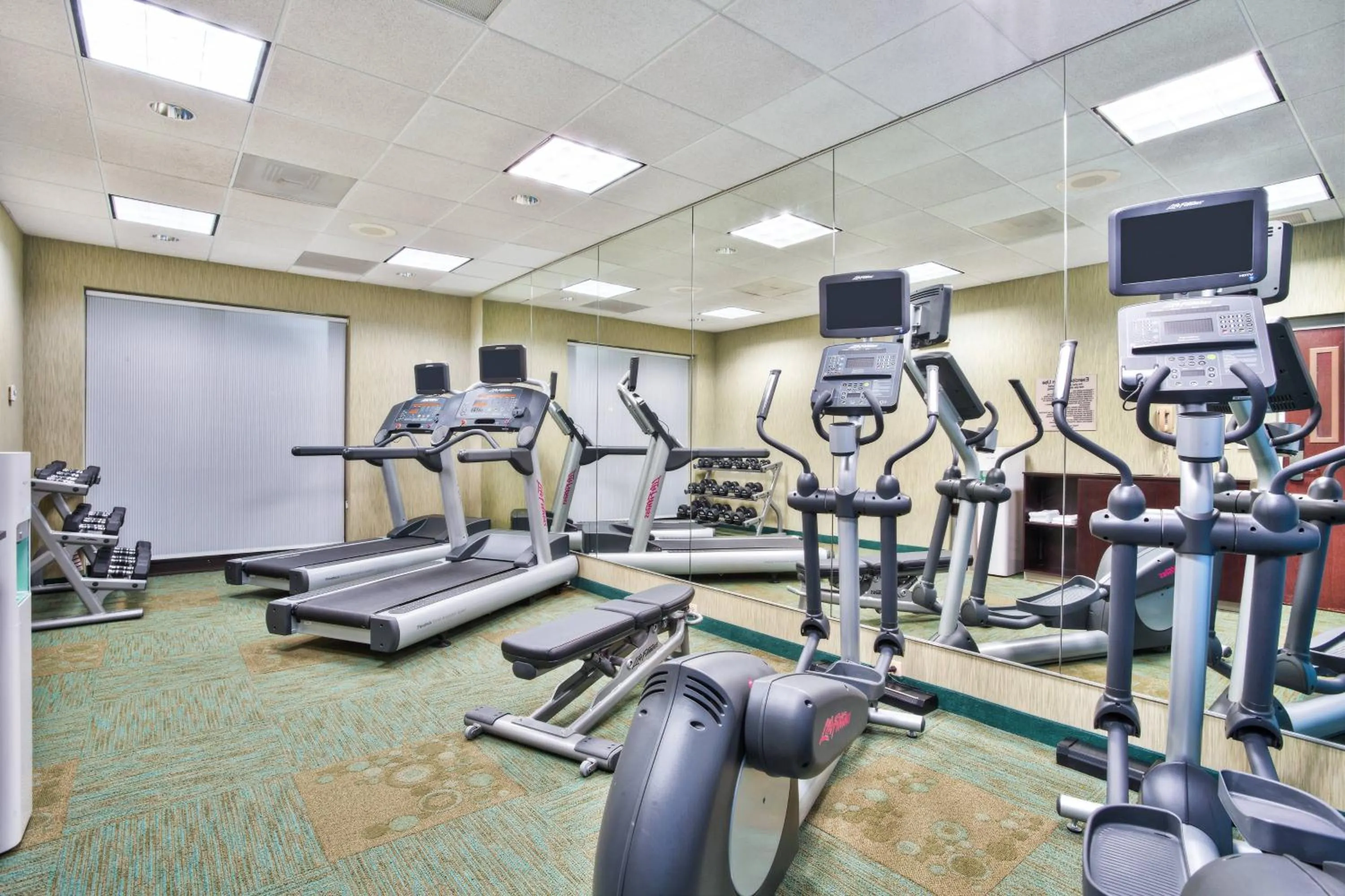 Fitness centre/facilities in Springhill Suites by Marriott Chicago Elmhurst Oakbrook Area
