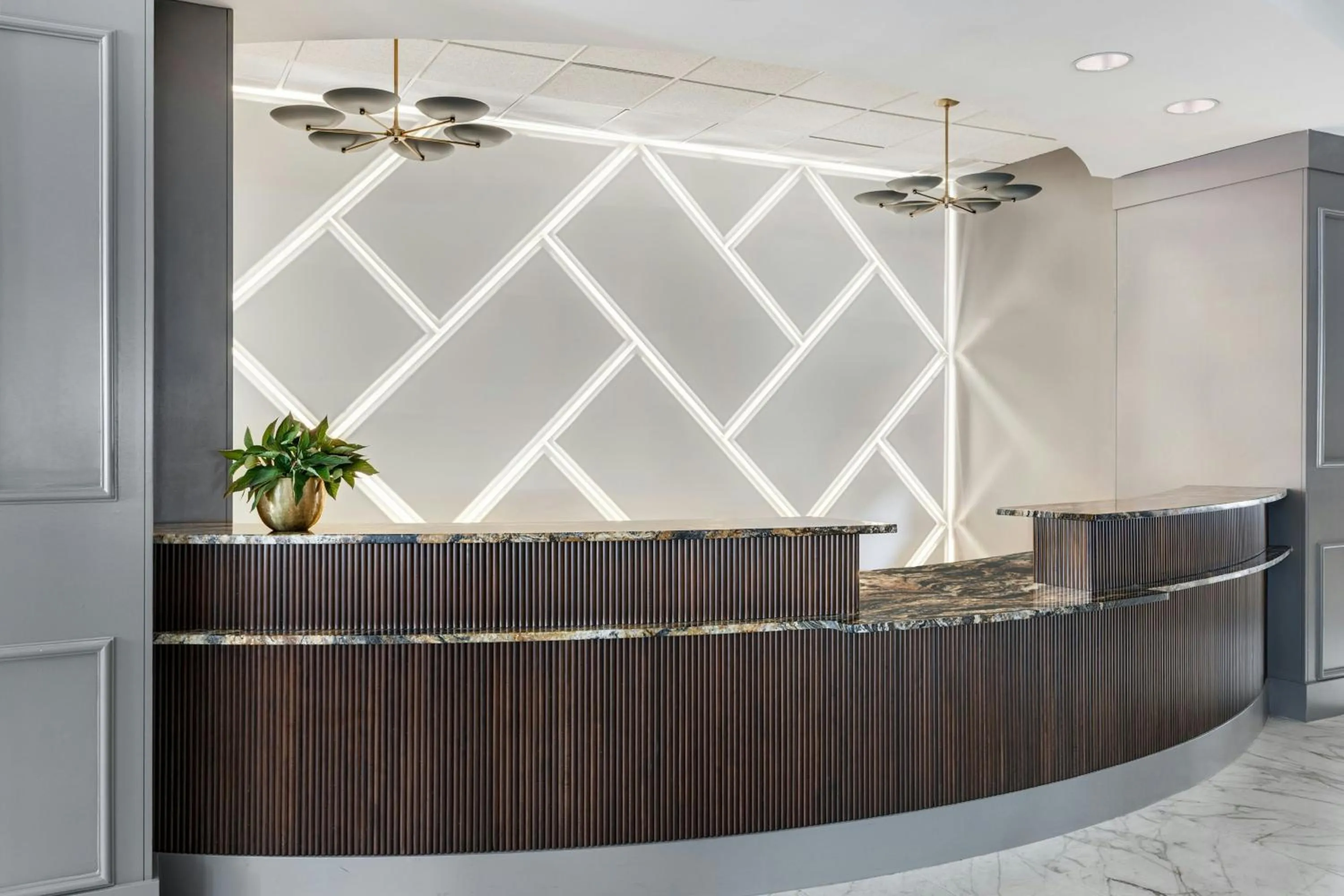 Lobby or reception in Chicago Marriott Midway