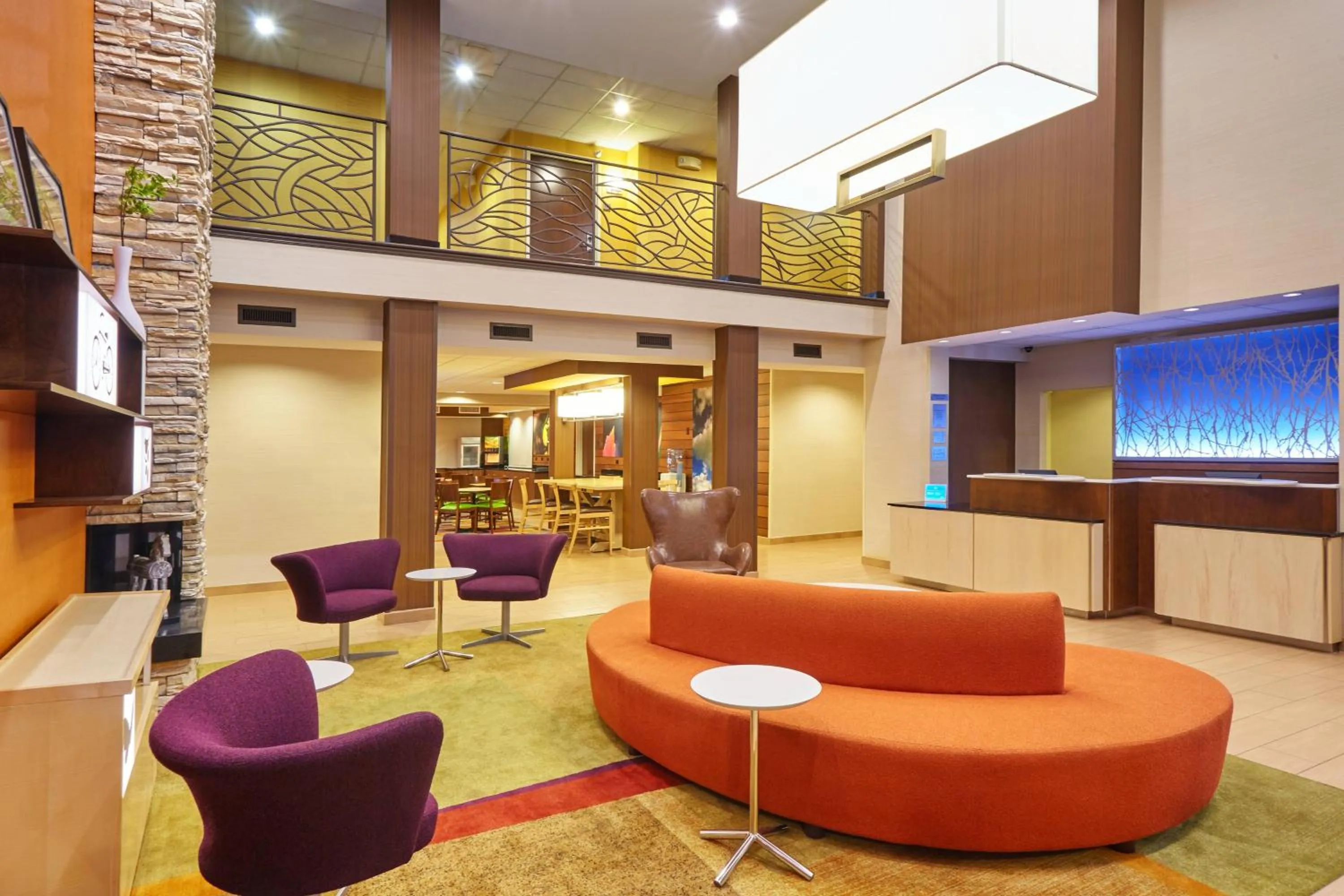 Lobby or reception in Fairfield Inn and Suites Chicago Lombard