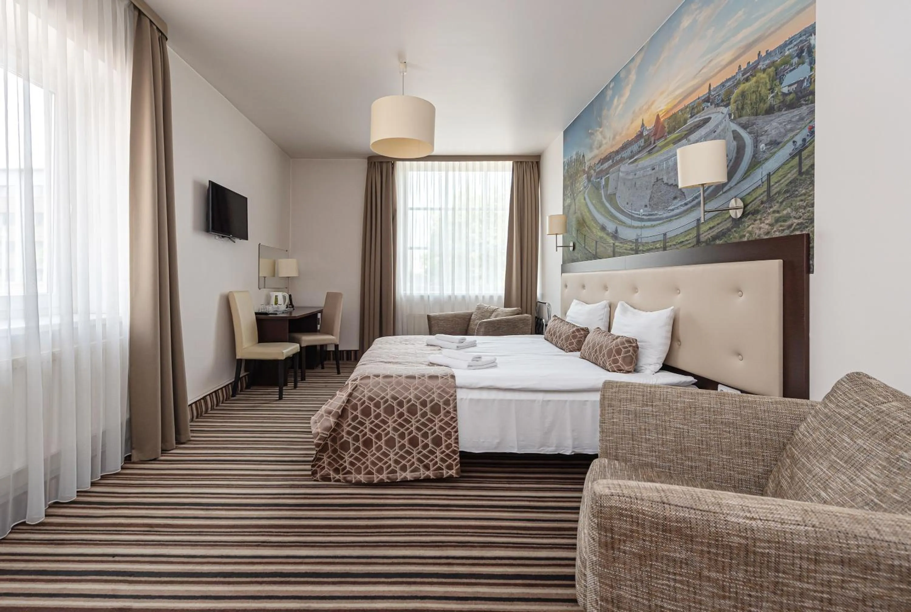 Bedroom, Bed in Vilnius City Hotel