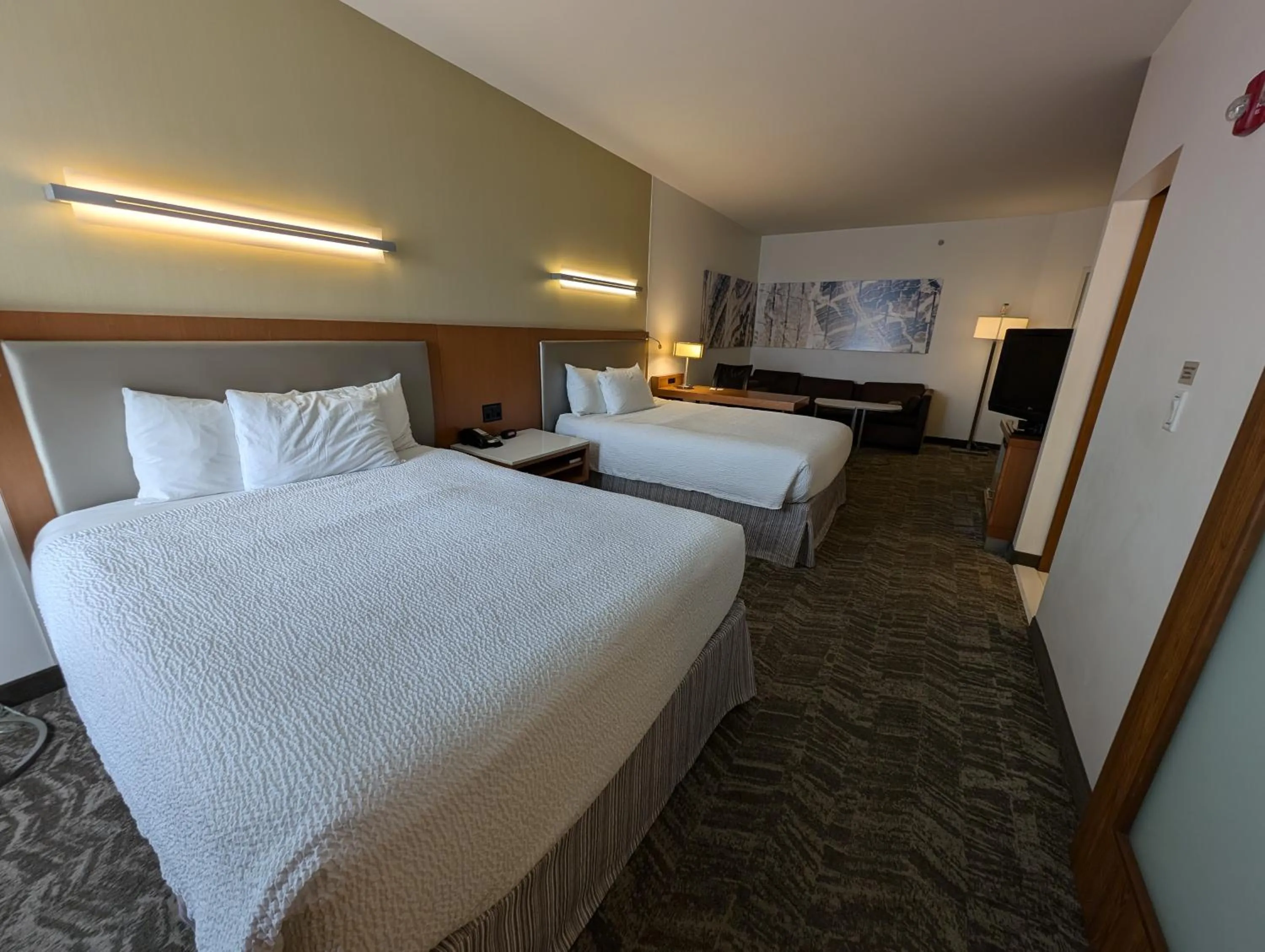 Bedroom, Bed in SpringHill Suites by Marriott Chicago Waukegan/Gurnee
