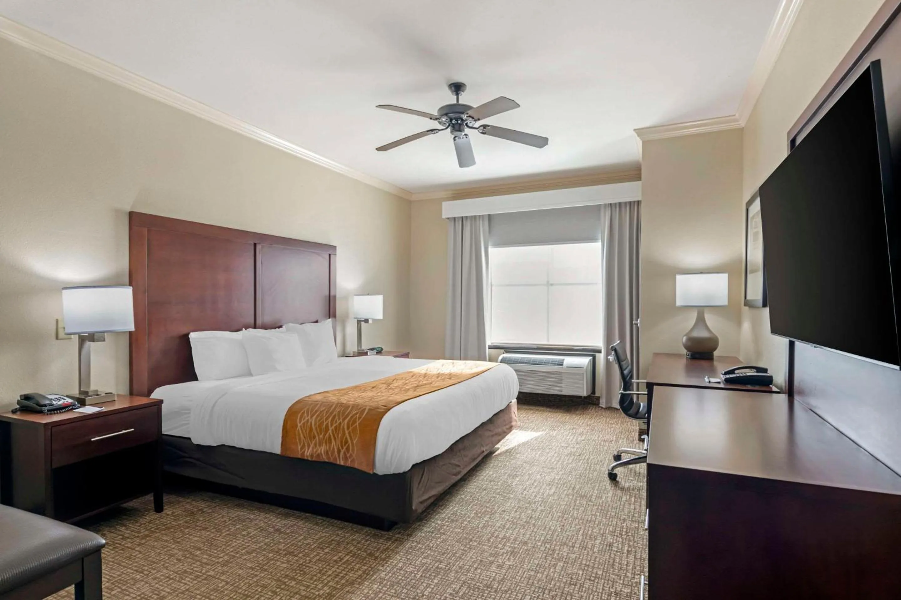 King Room with Roll-In Shower - Accessible/Non-Smoking in Comfort Inn & Suites Fort Worth - Fossil Creek