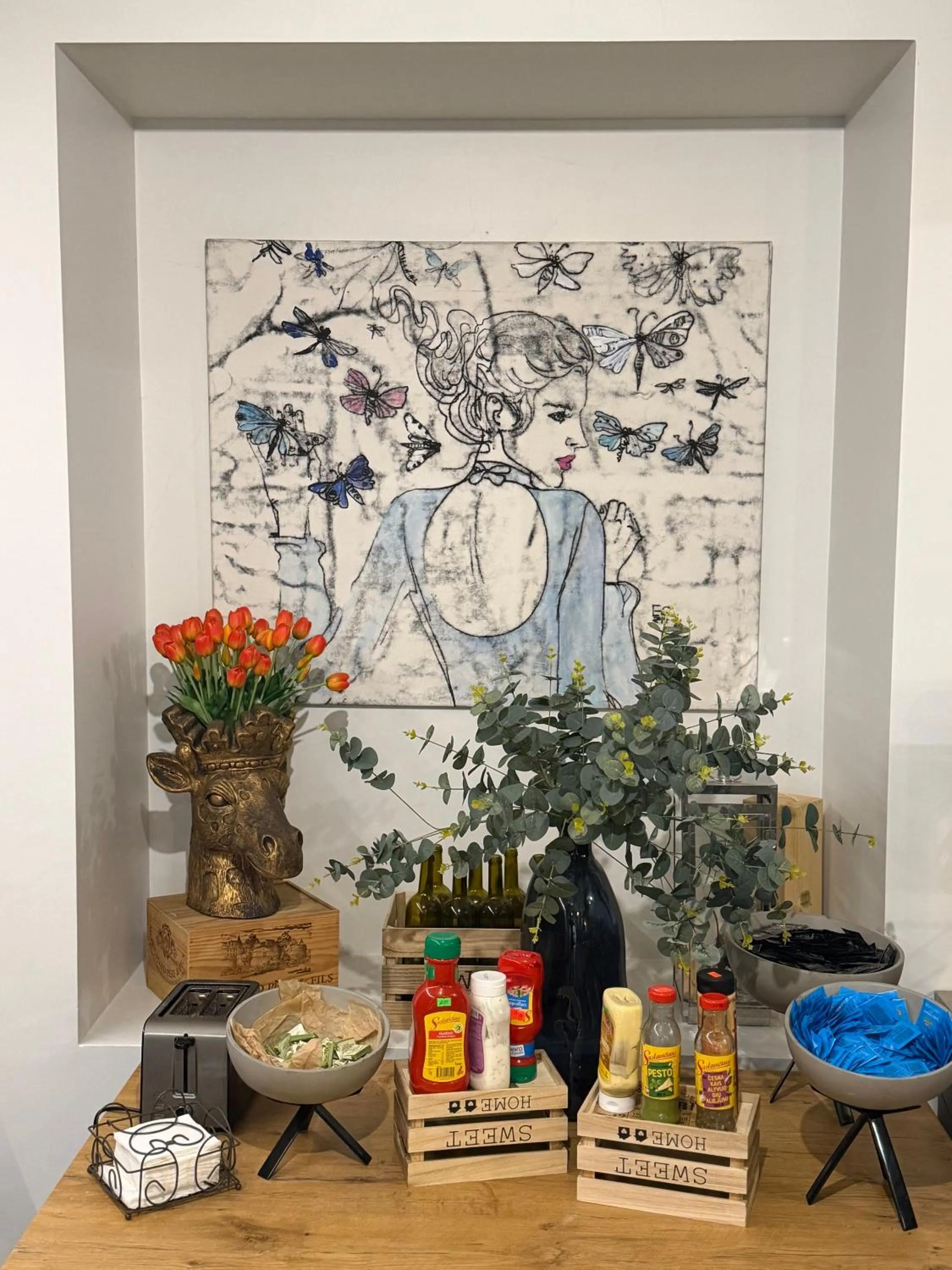 Breakfast in Old Town Hotel Bohema, Klaipėda