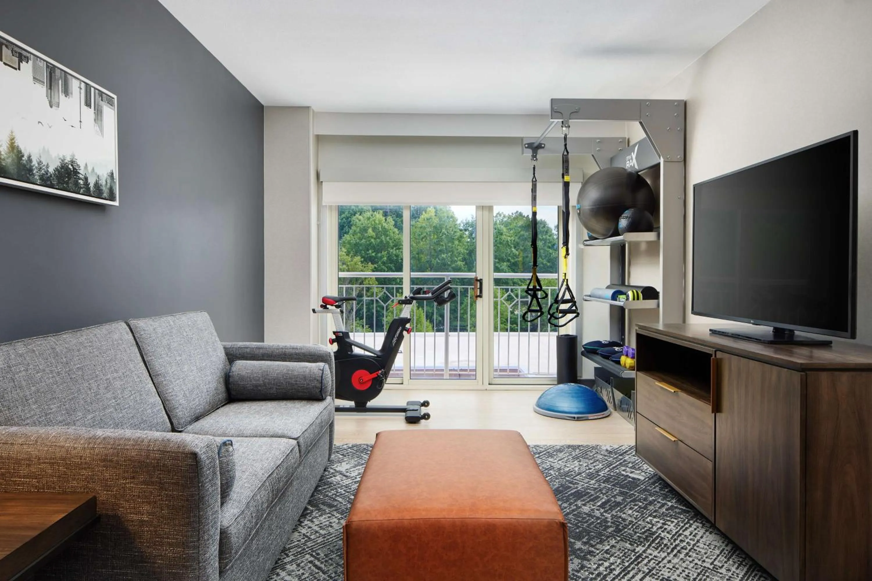 Bedroom in Hilton Charlotte Airport Hotel