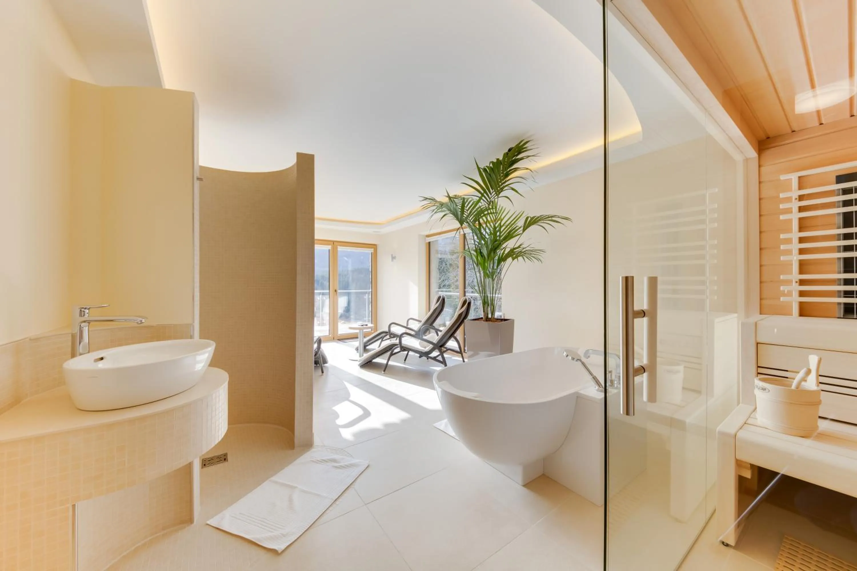 Sauna in R&R Residenzen Aparthotel