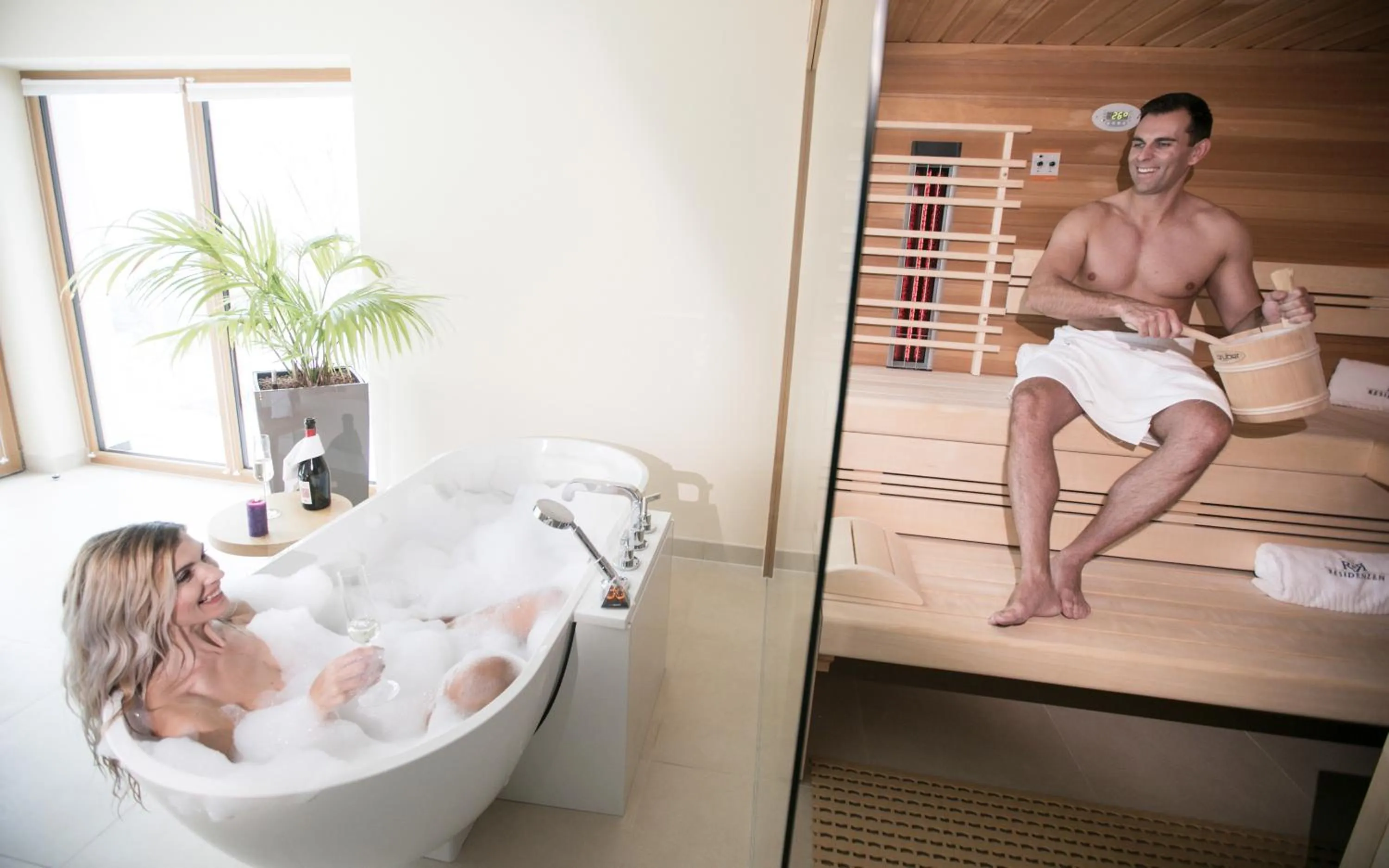Sauna in R&R Residenzen Aparthotel