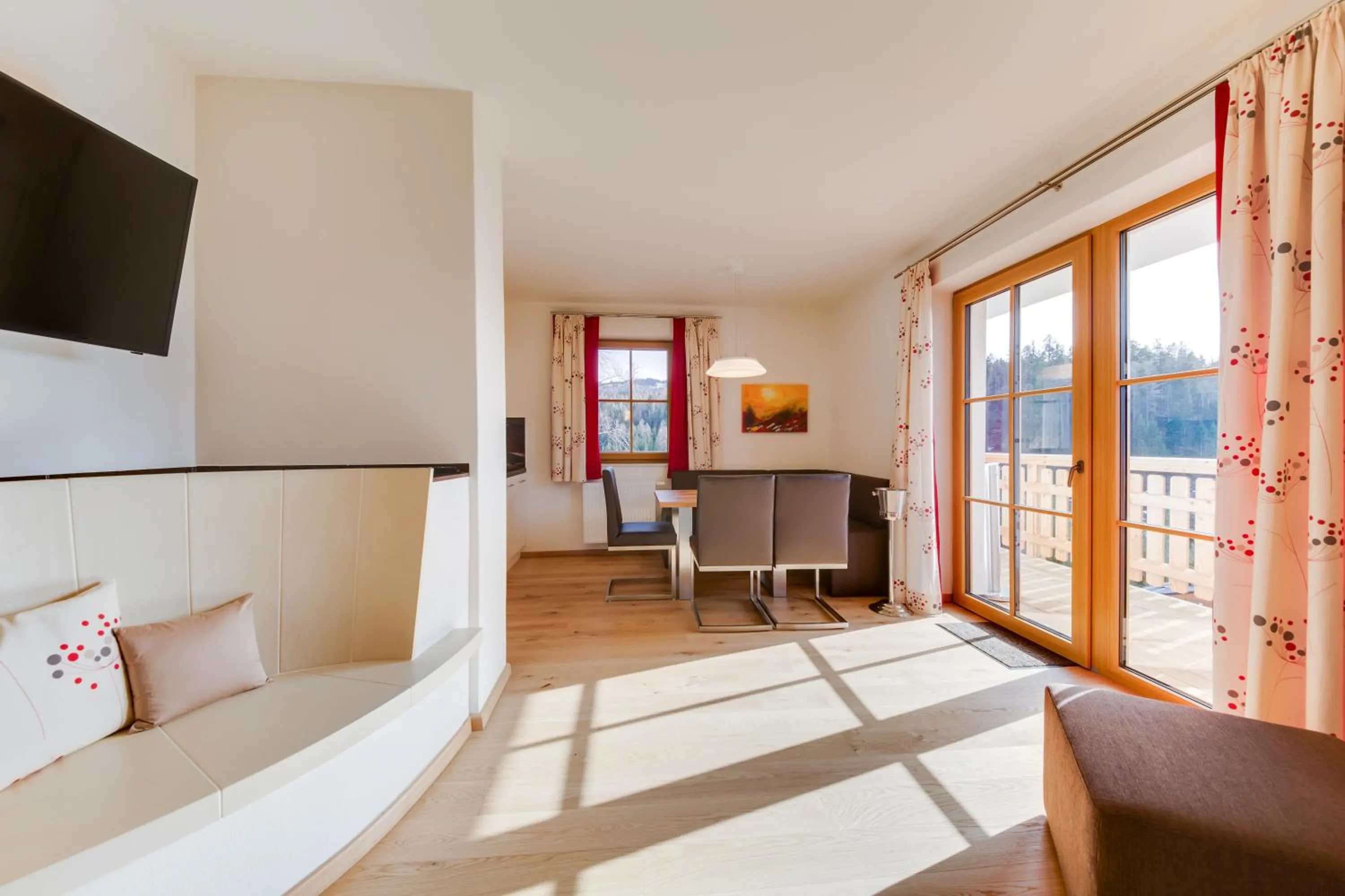 Balcony/Terrace, Bed in R&R Residenzen Aparthotel