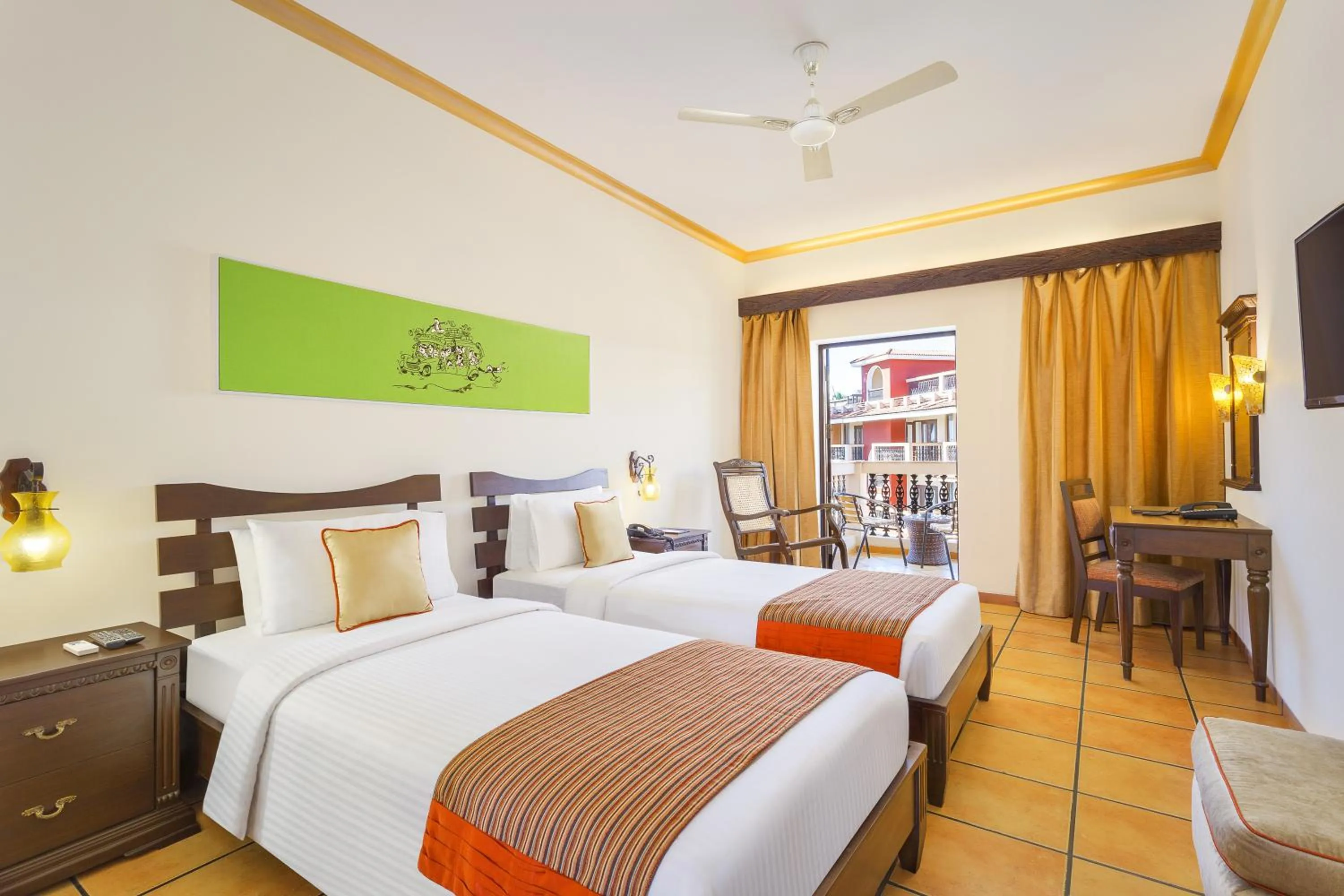 Bedroom, Bed in Lazy Lagoon, Baga A Lemon Tree Resort, Goa