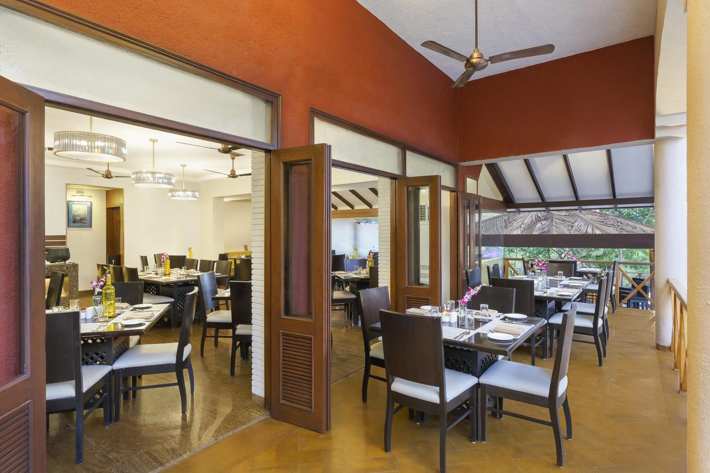 Seating area in Lazy Lagoon, Baga A Lemon Tree Resort, Goa