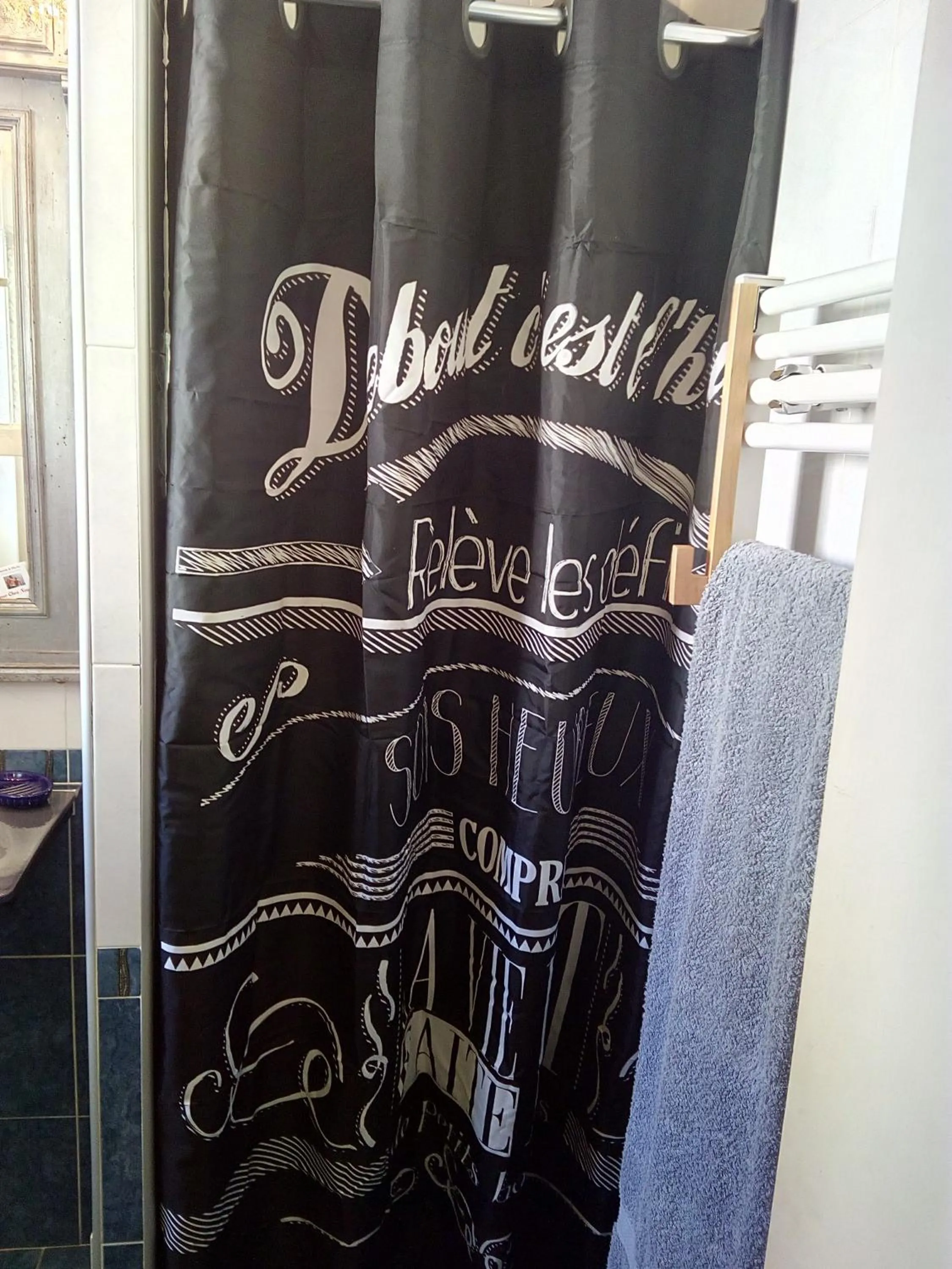 Shower in Patrick&Pierre Bed and Breakfast Nîmes