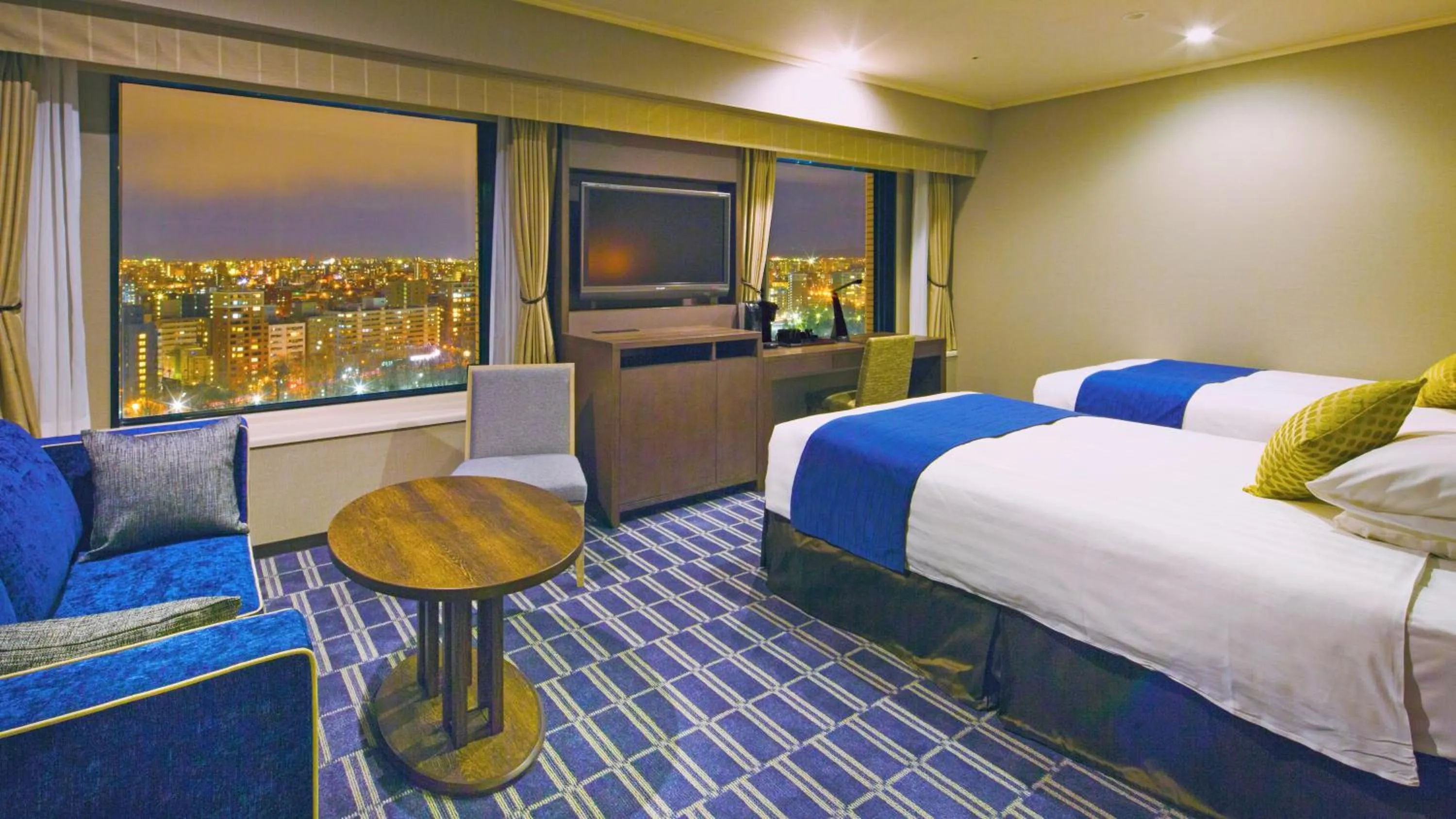 Photo of the whole room, Bed in Premier Hotel Nakajima Park Sapporo