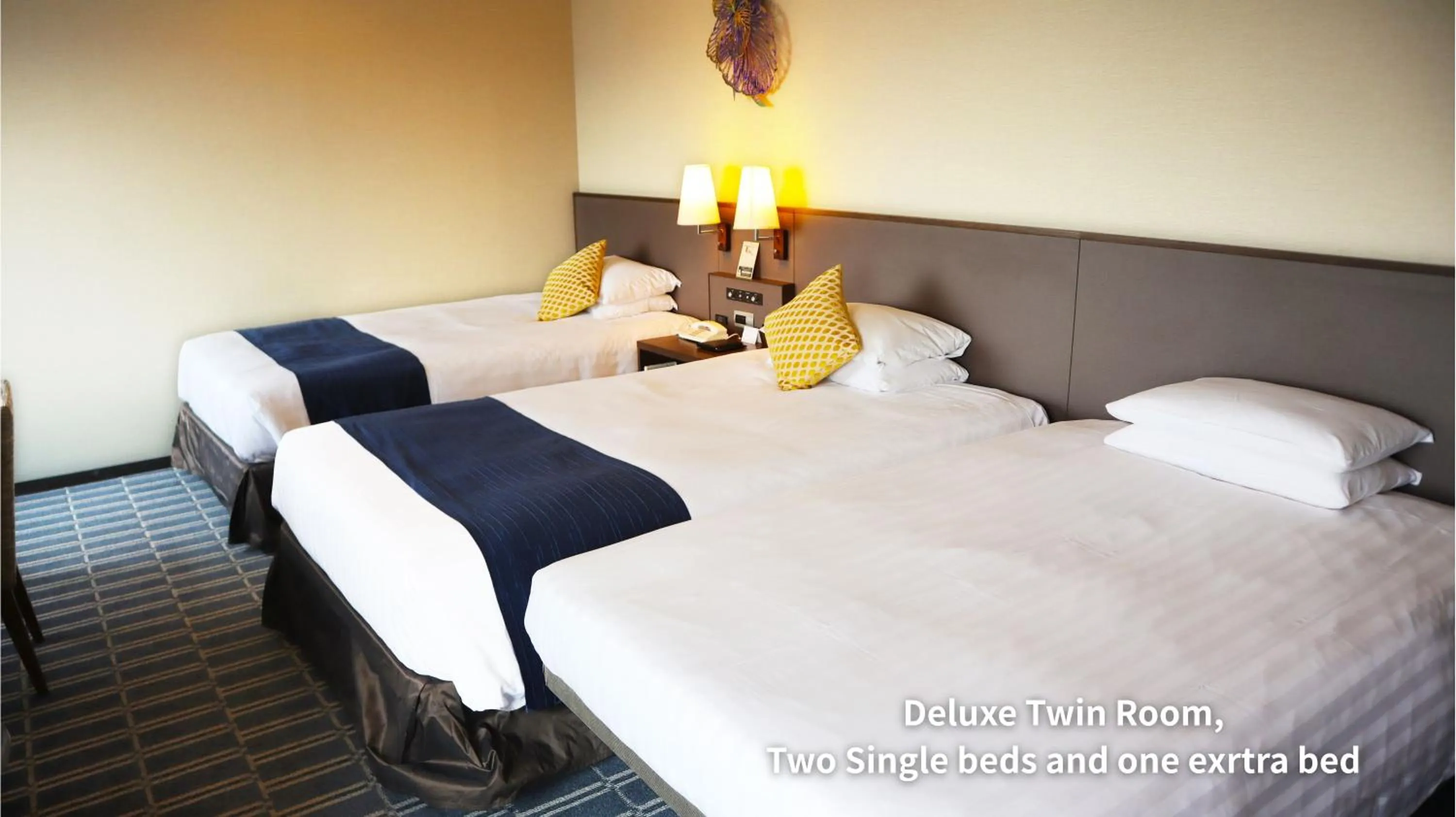 Bed in Premier Hotel Nakajima Park Sapporo