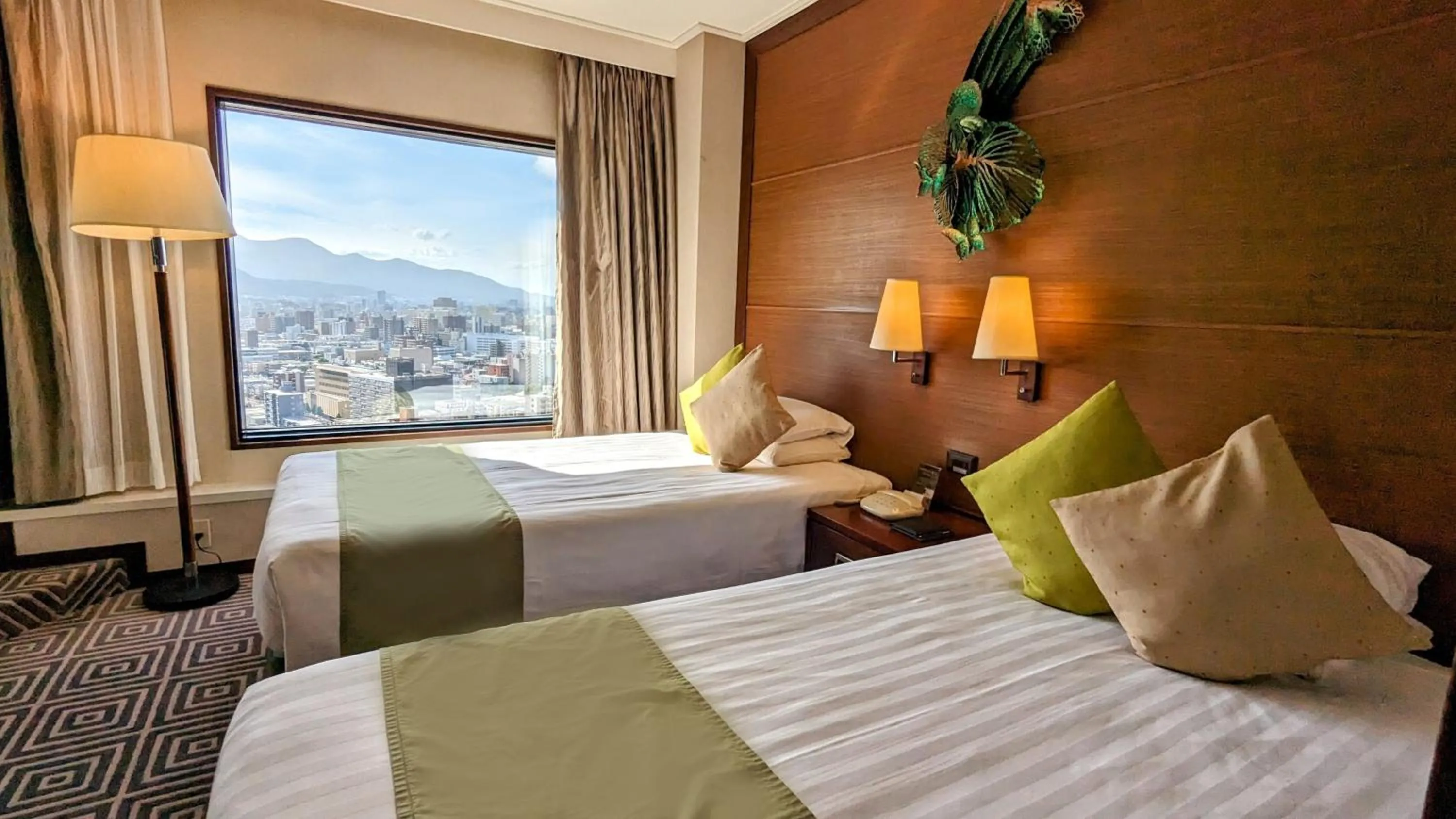 City view, Bed in Premier Hotel Nakajima Park Sapporo