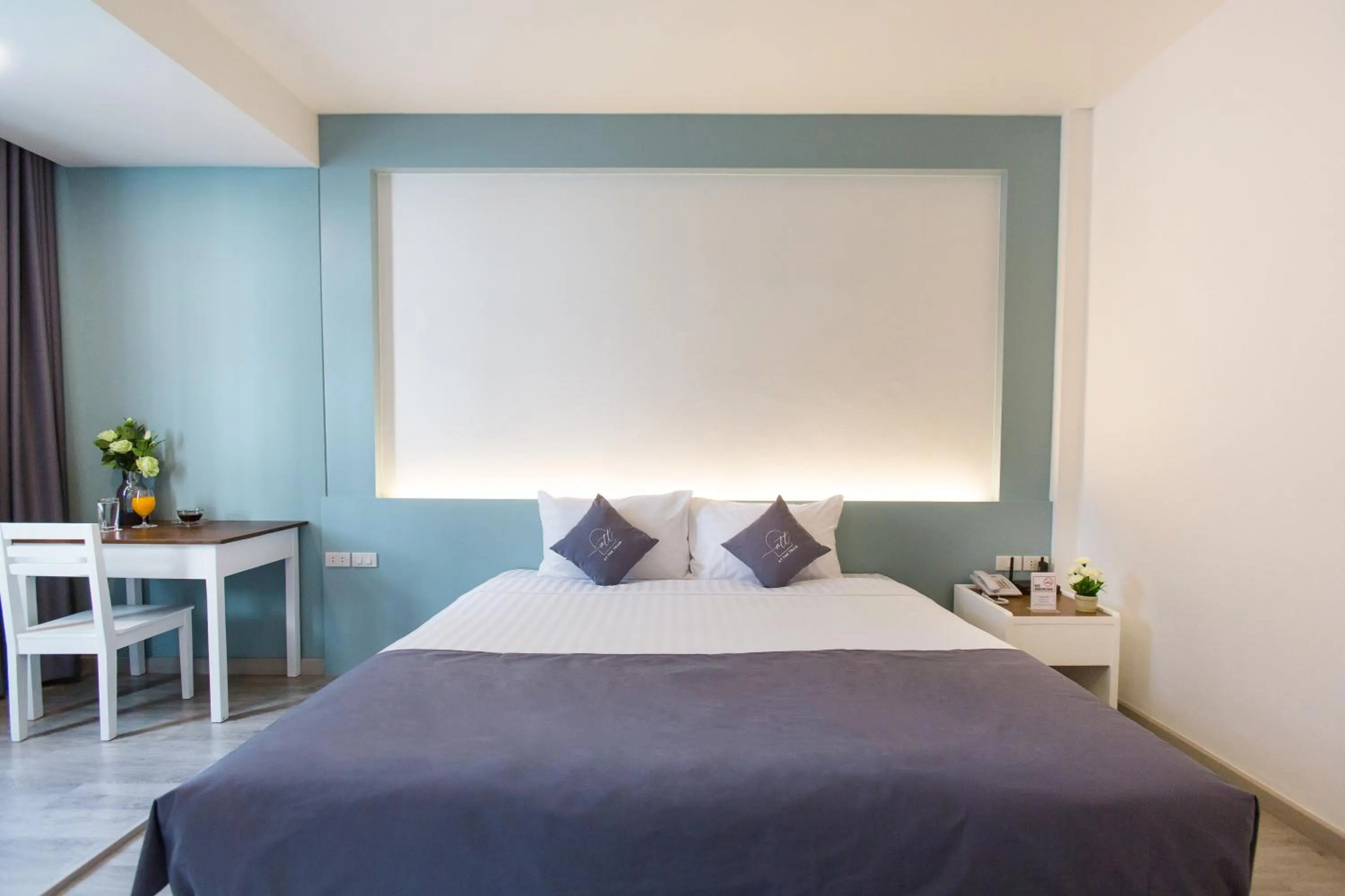 Bed in At the Train Chiang Mai Hotel