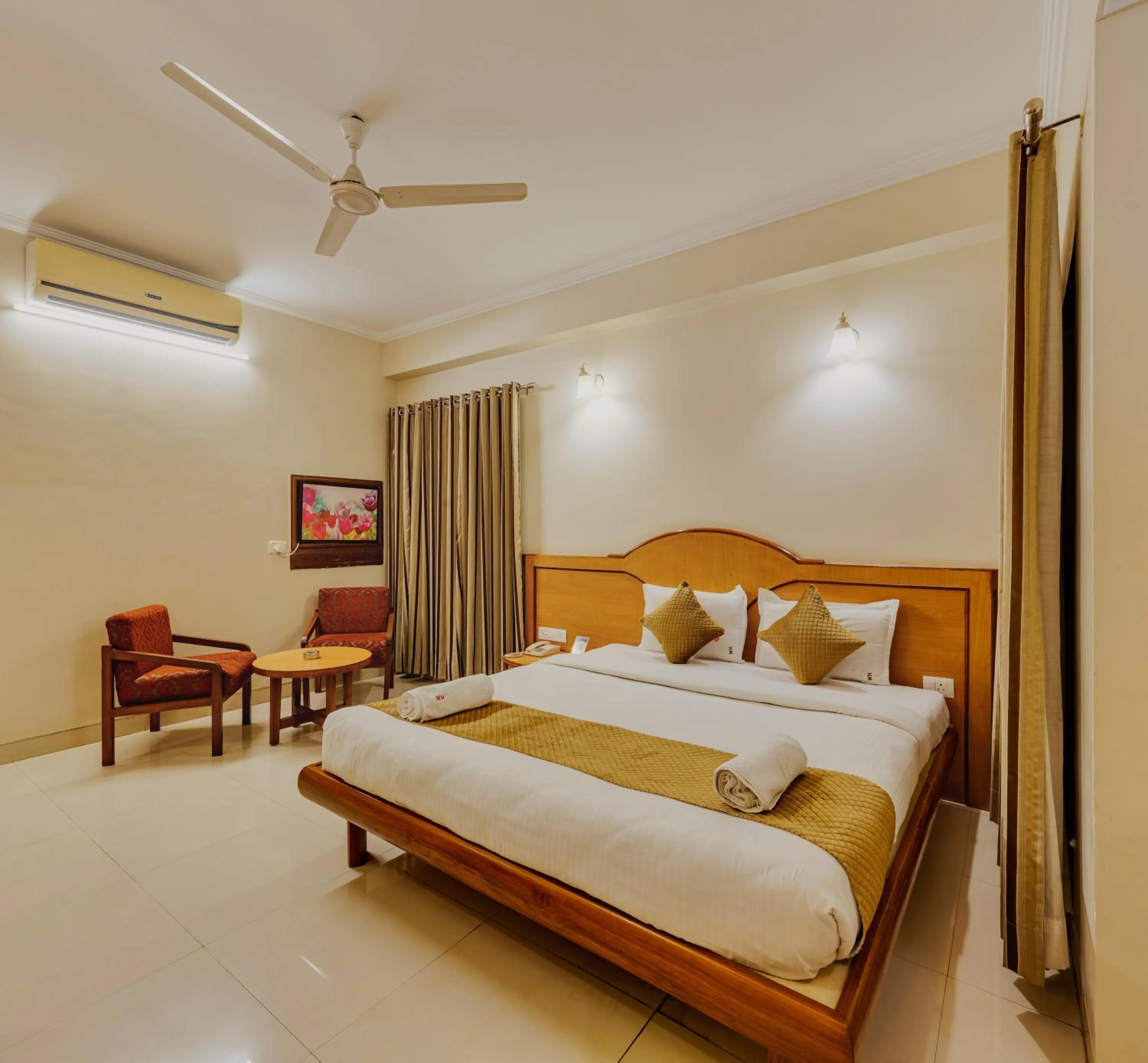 Bed in Hotel Woodland