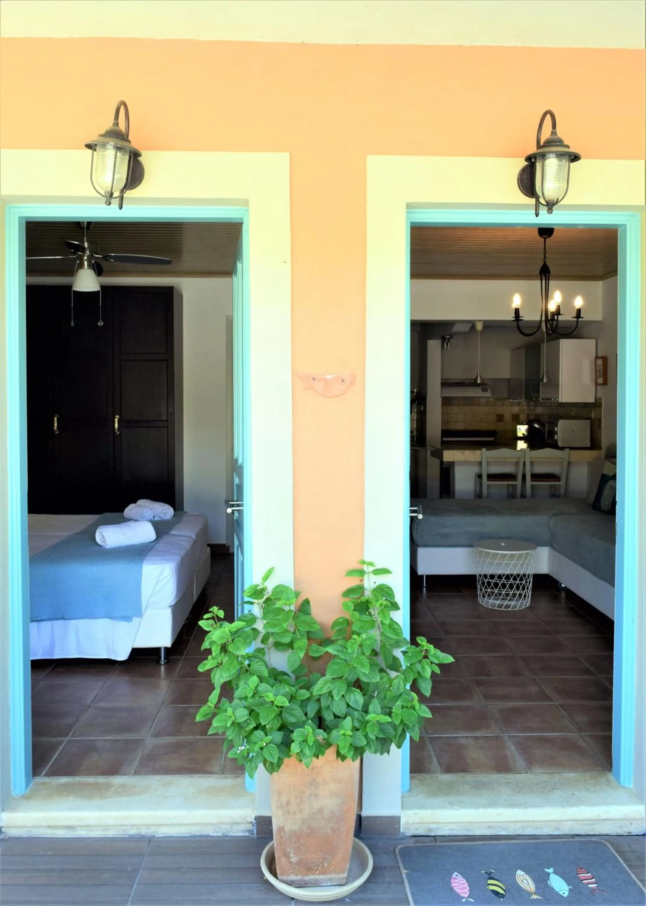 Patio in Simatos αpARTments & Studios