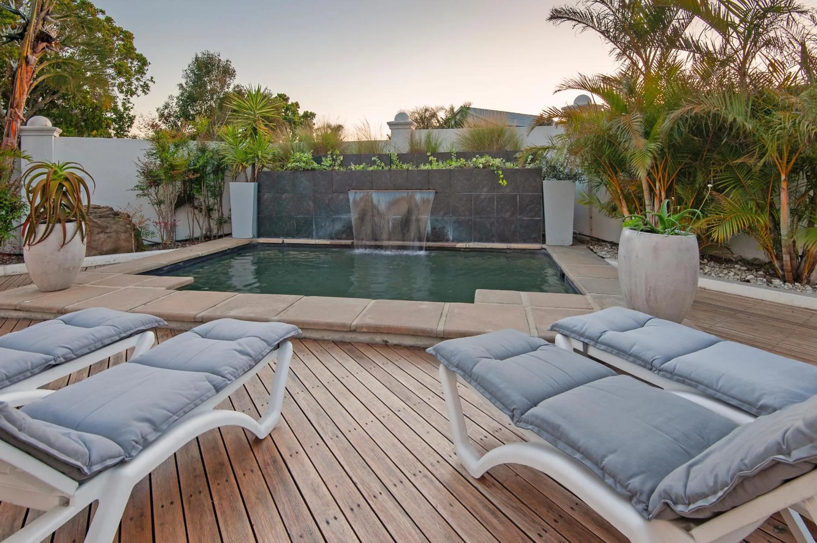 Pool view in Oude Schuur Boutique Guesthouse