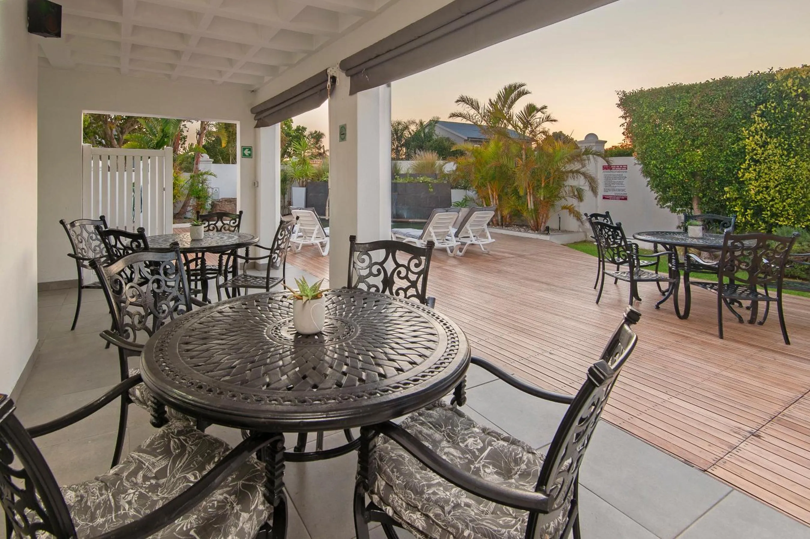 Patio in Oude Schuur Boutique Guesthouse