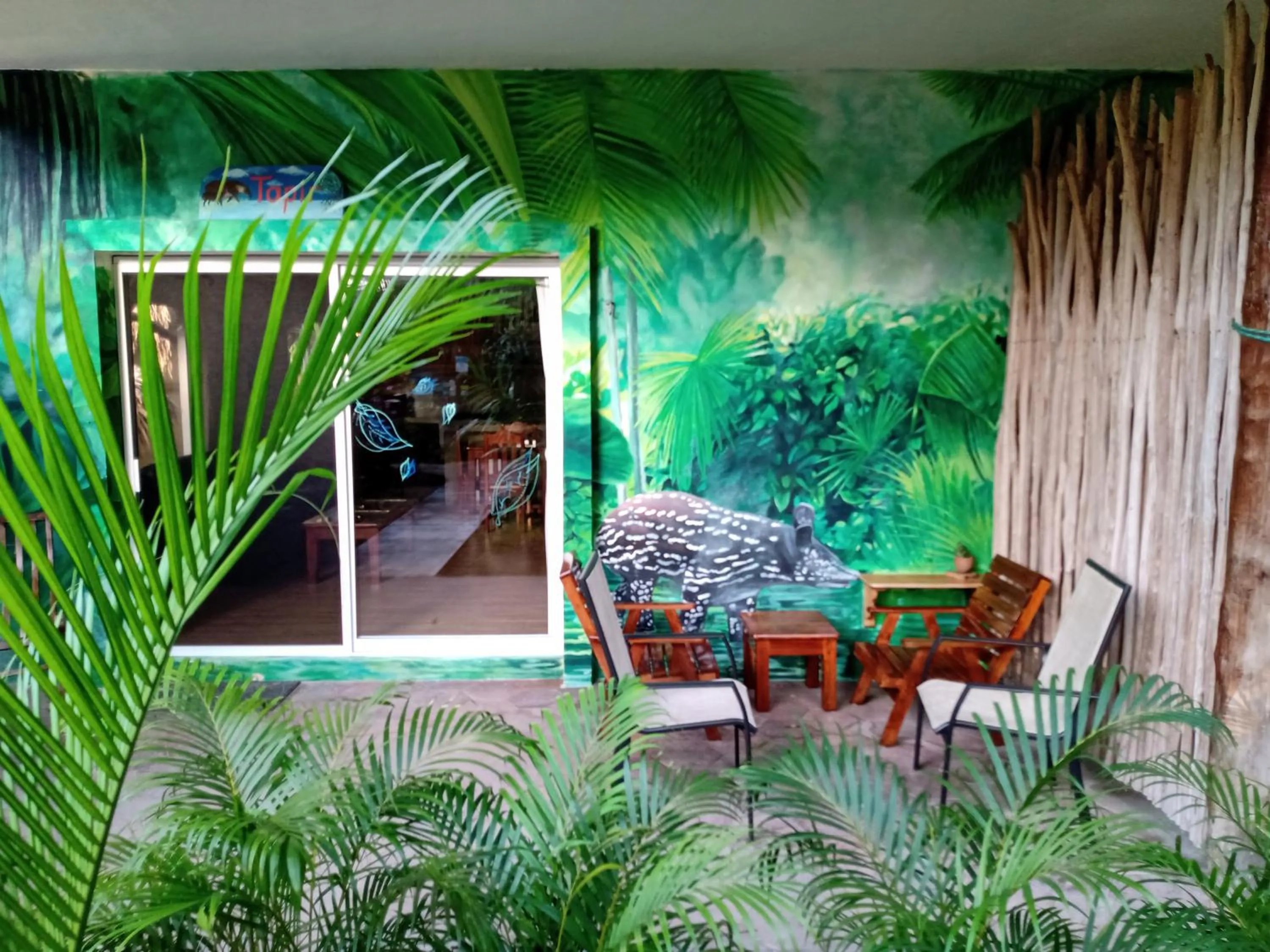 Patio in Hotel & Suites Oasis Bacalar