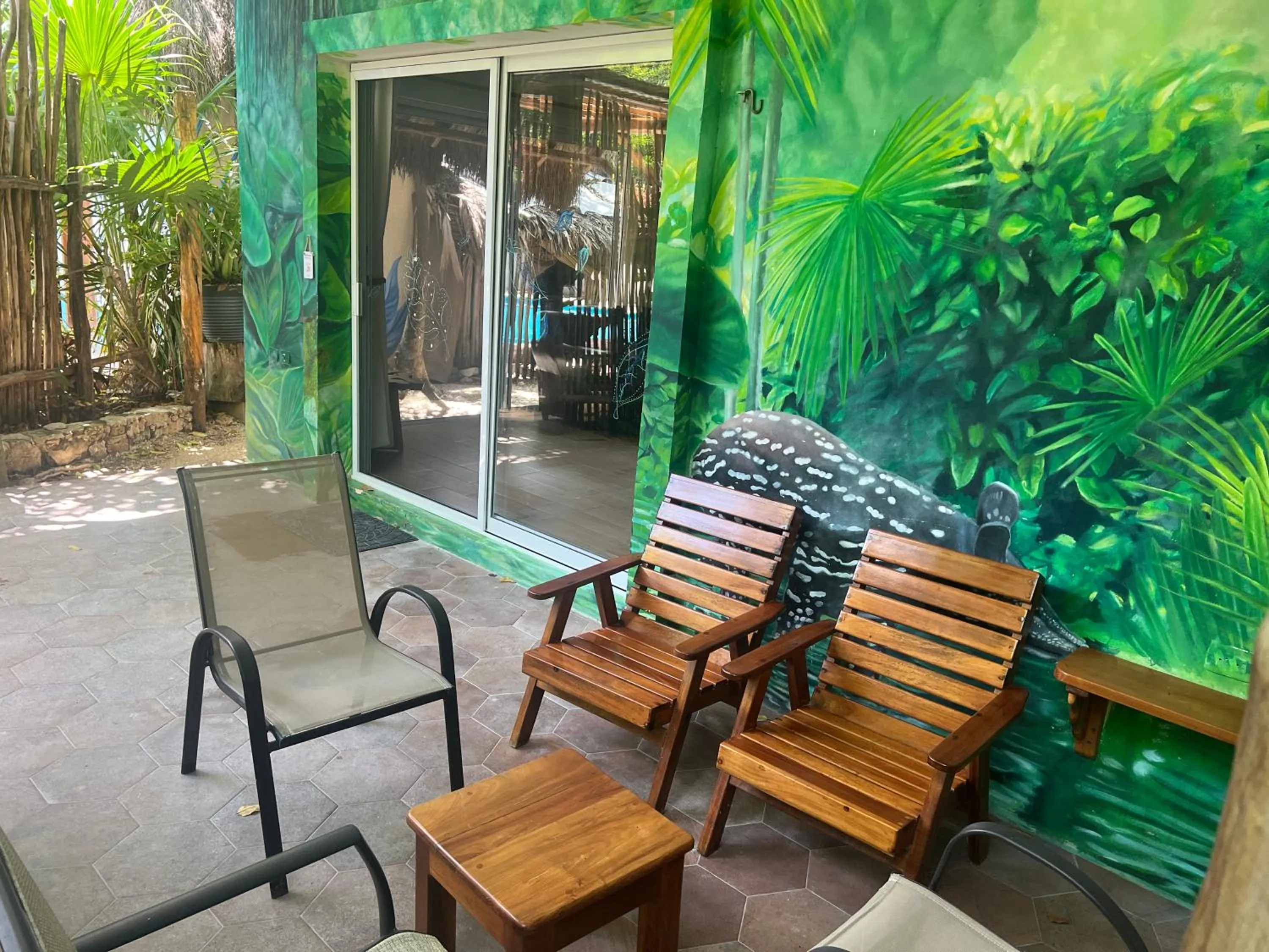 Patio in Hotel & Suites Oasis Bacalar