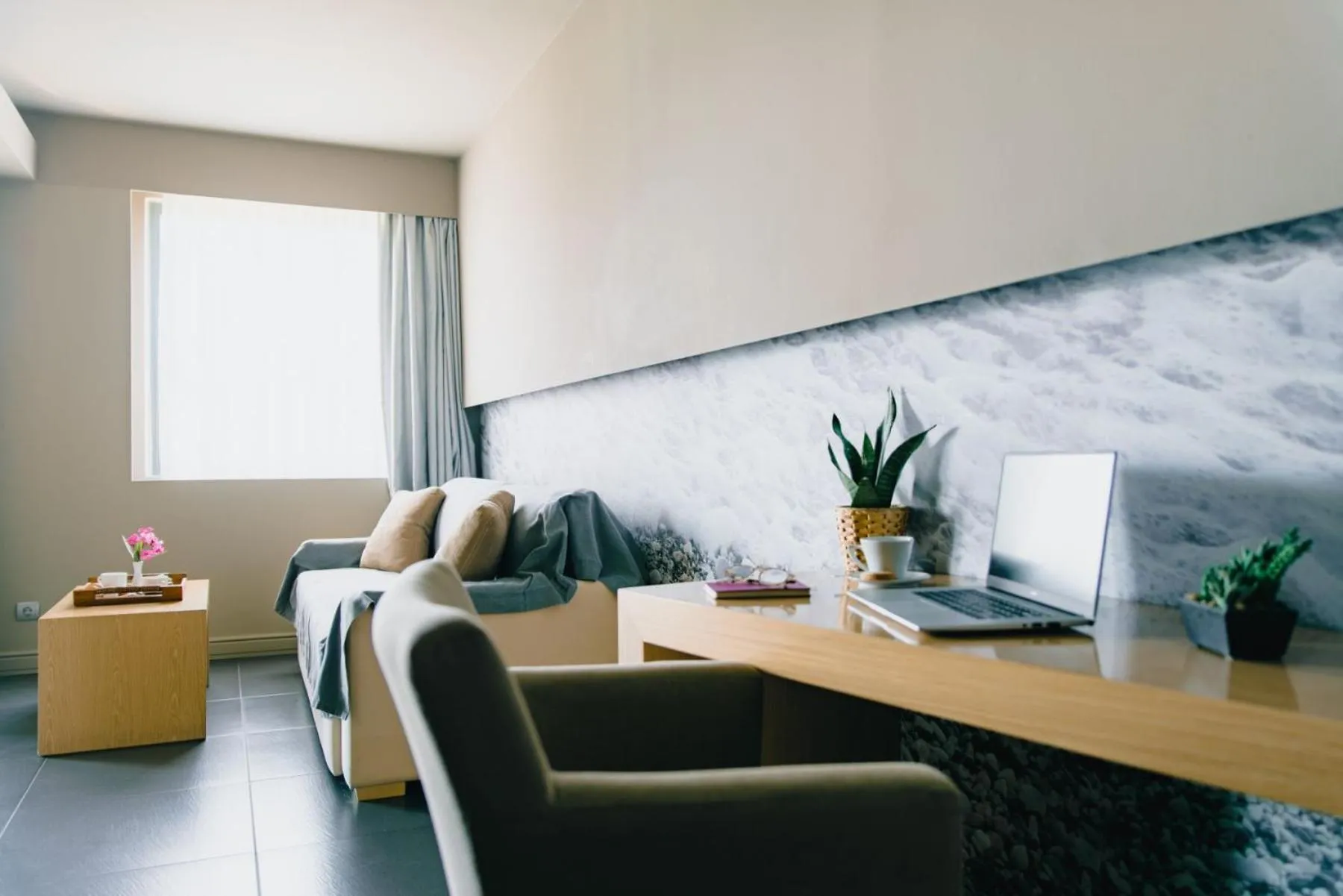 Seating area in Elysion Hotel