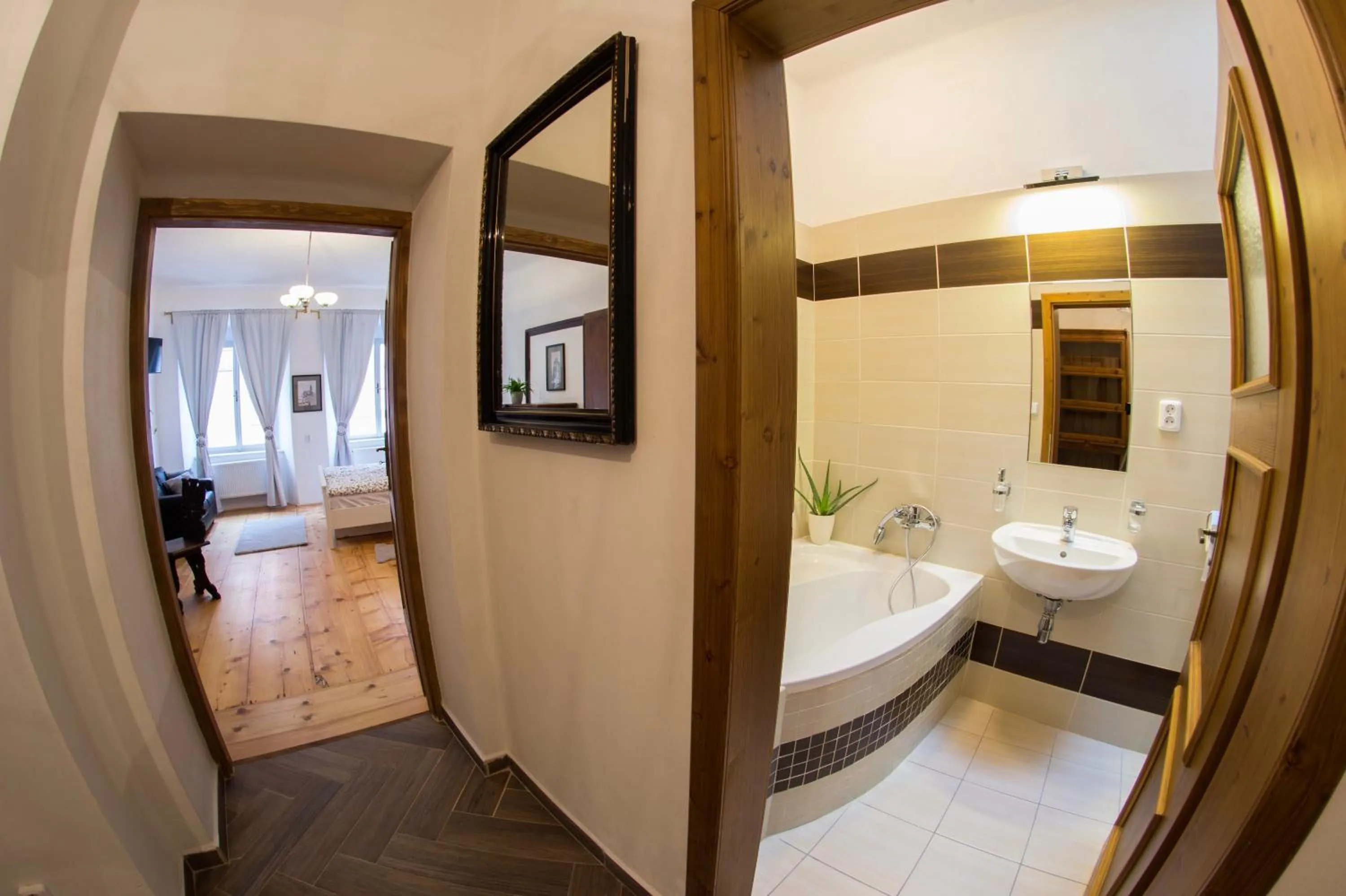 Bathroom in B&B Krumlov