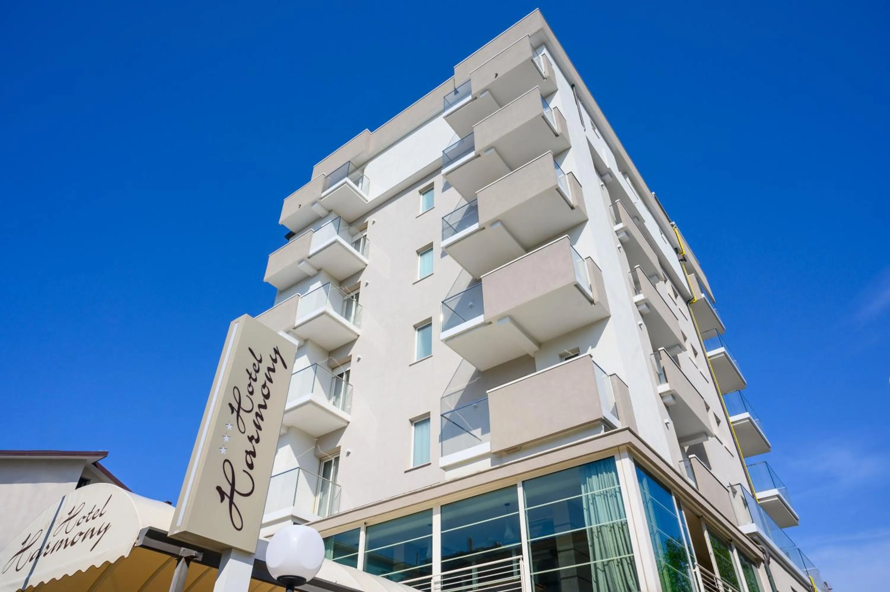 Property building in Hotel Harmony