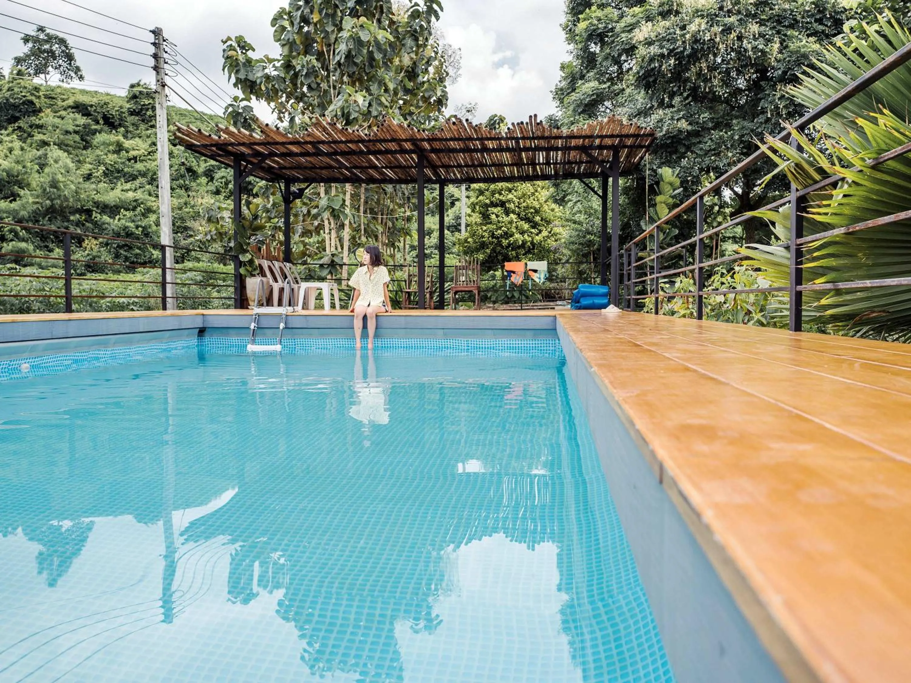 Swimming pool in Tantai Eco Farm Stay At Khao Yai