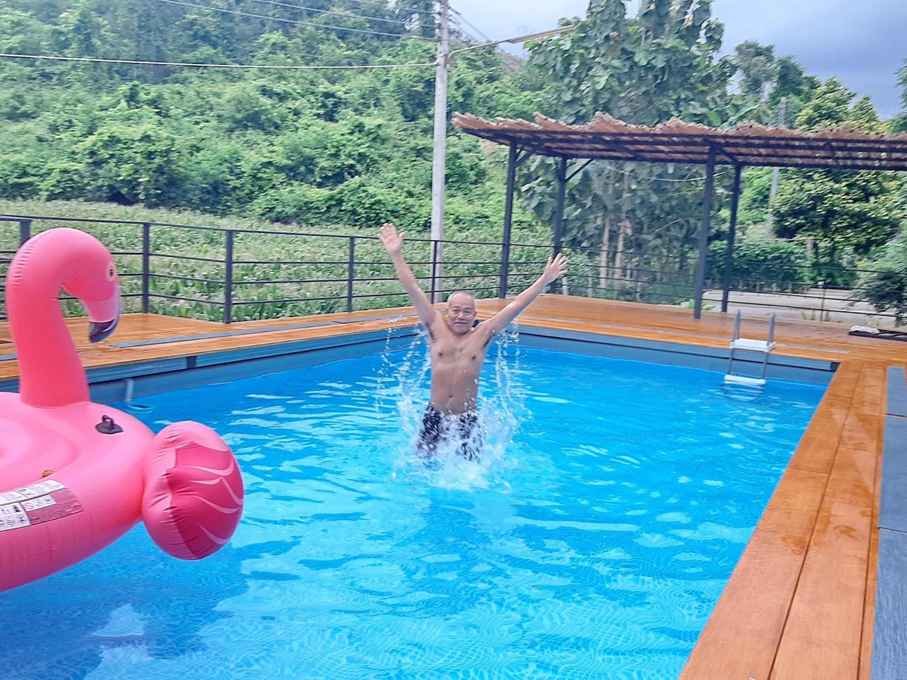 Swimming pool in Tantai Eco Farm Stay At Khao Yai