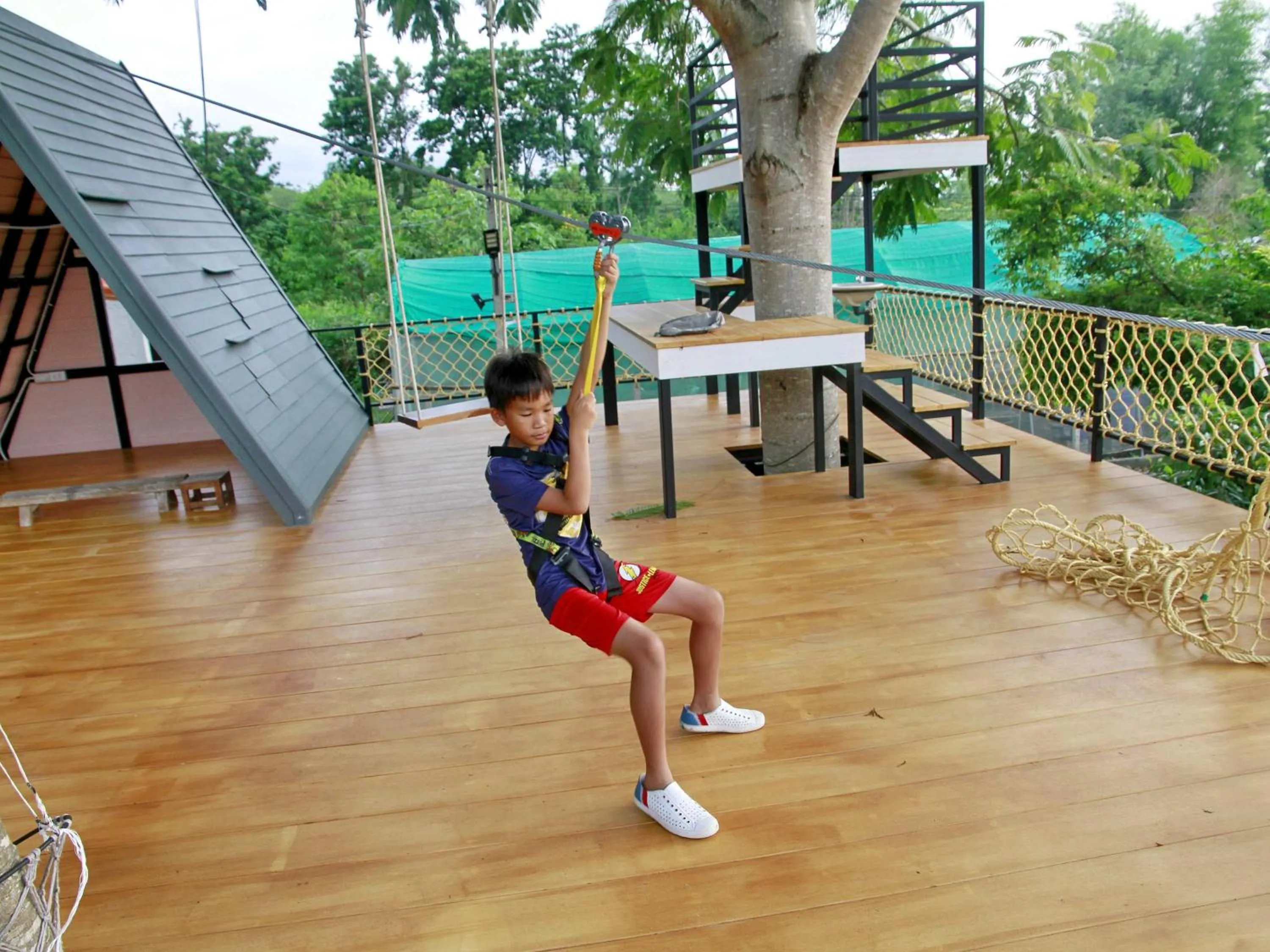 Children play ground in Tantai Eco Farm Stay At Khao Yai