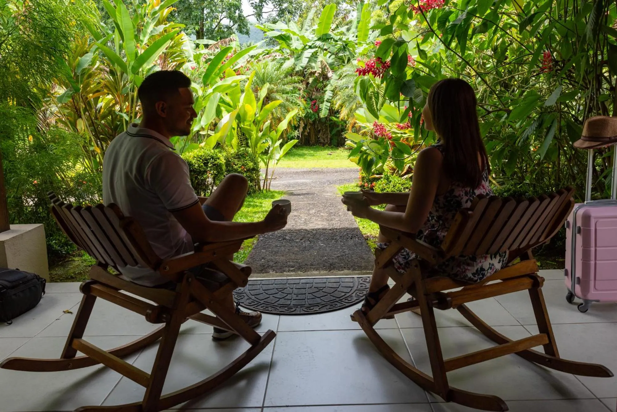 Seating area in Hotel Volcan Verde