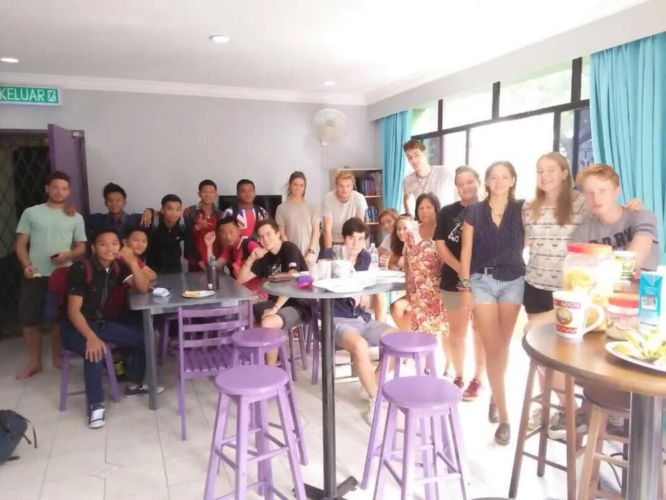 group of guests in Step-in Lodge