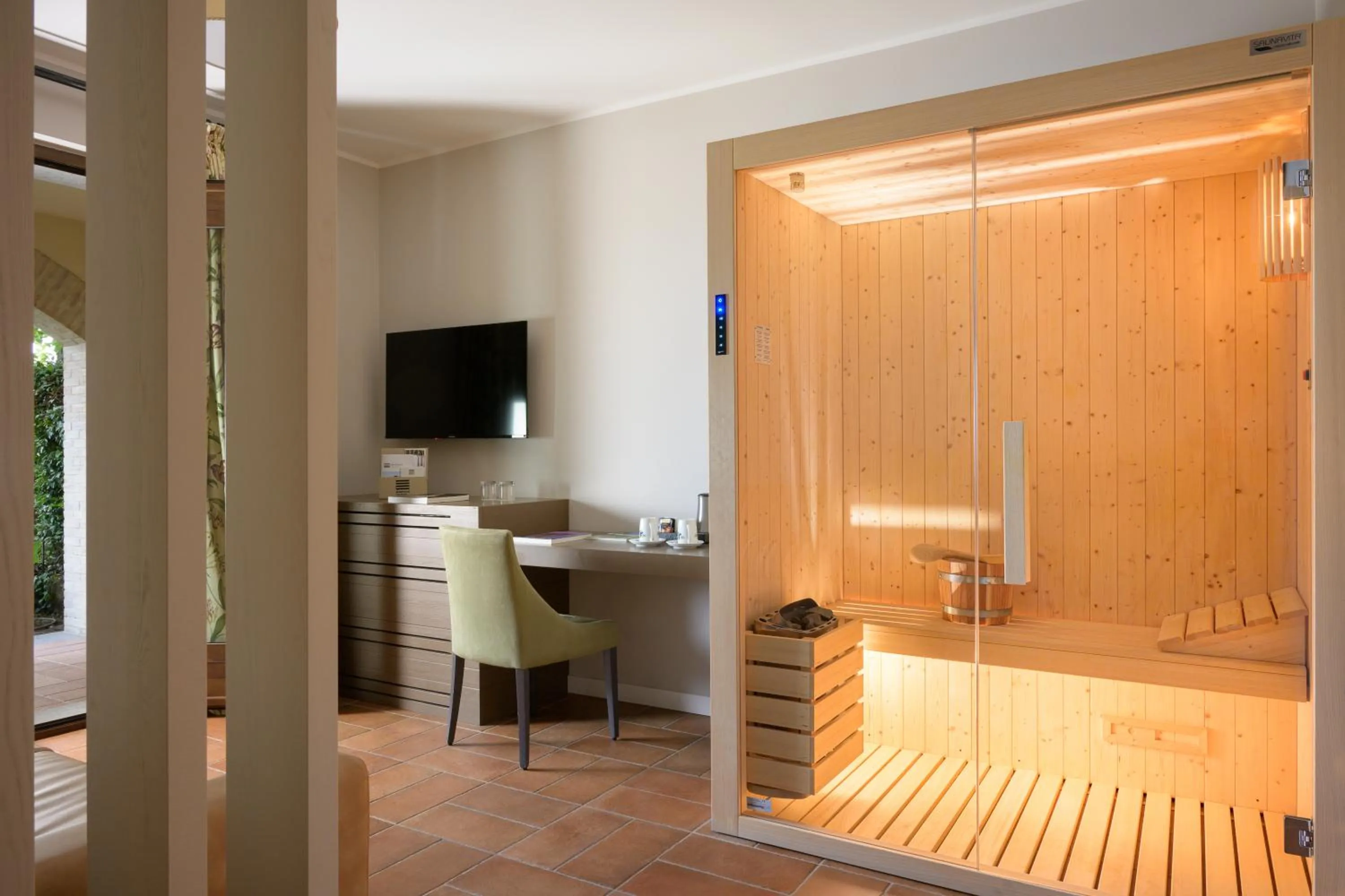Sauna in Altarocca Wine Resort Adults Only