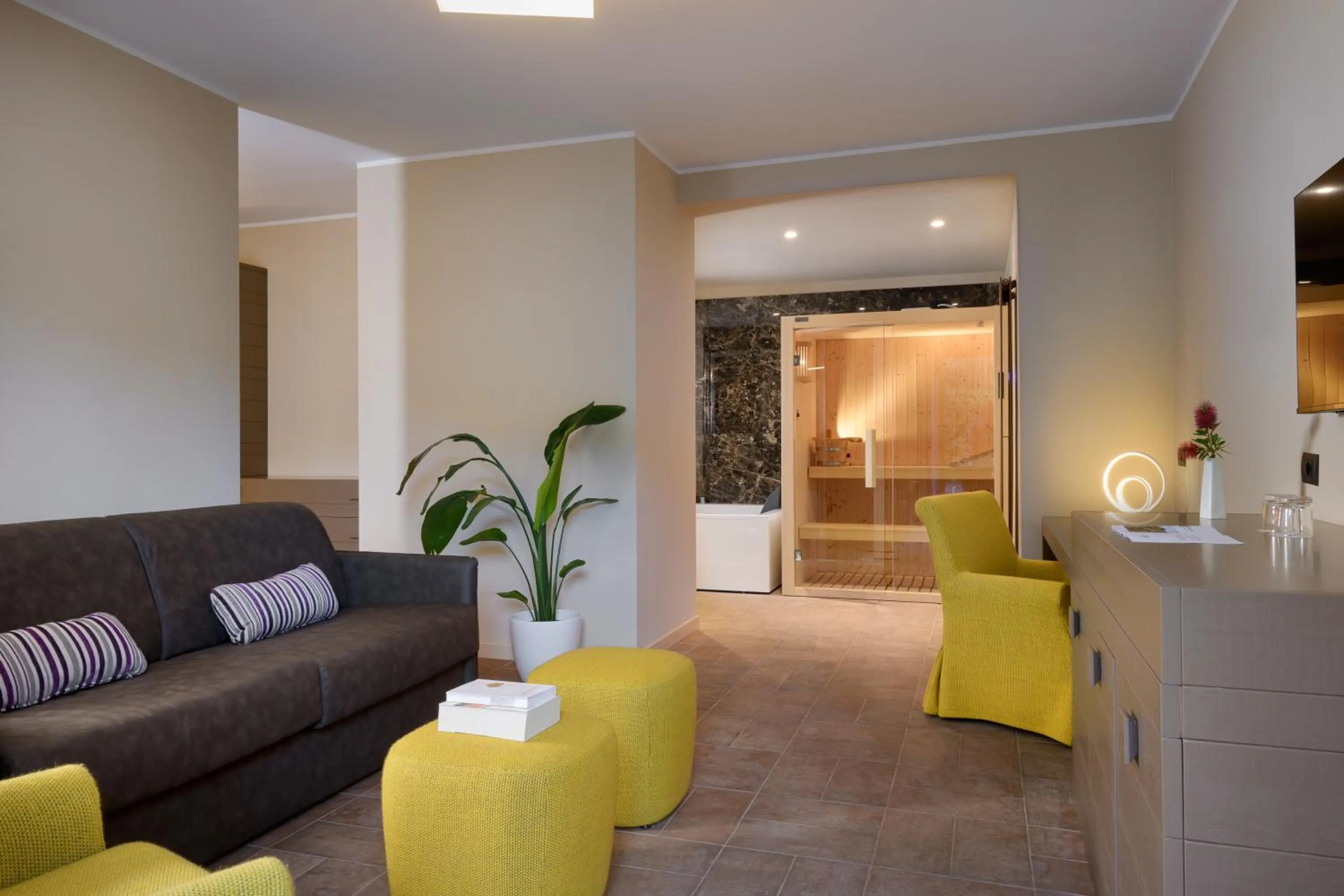 Sauna in Altarocca Wine Resort Adults Only