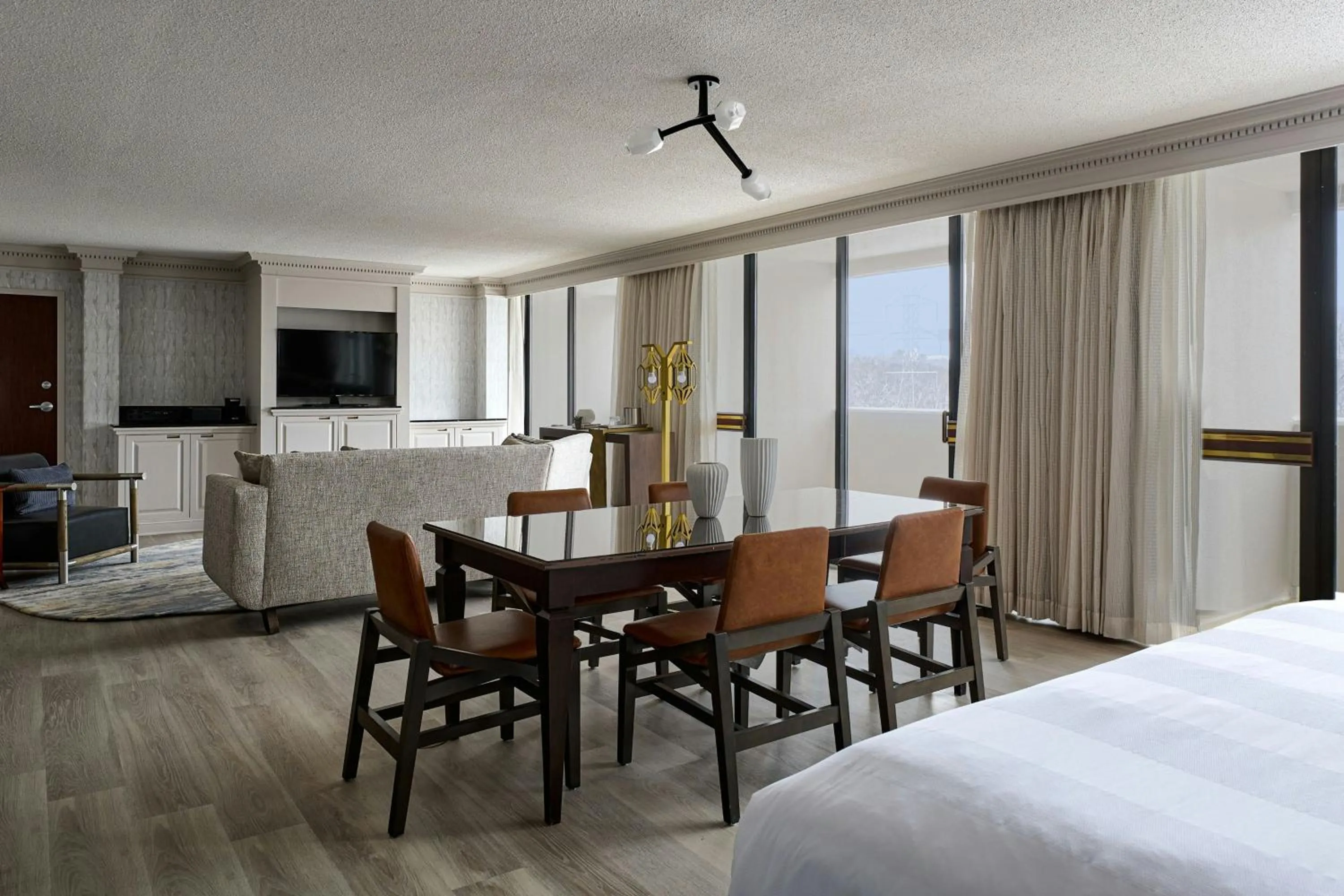 Living room, Bed in Hanover Marriott