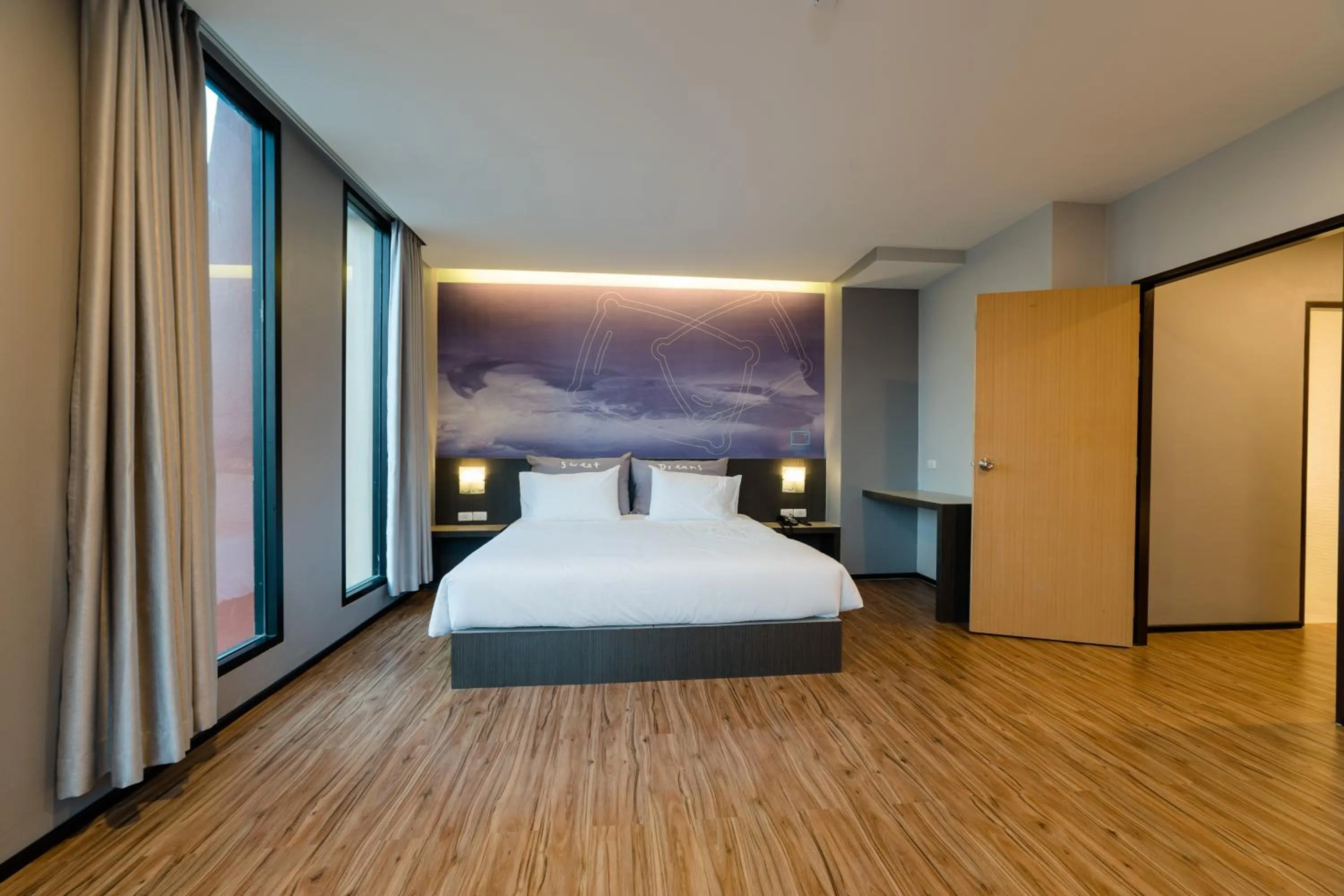 Bed in Z Sleep Hotel