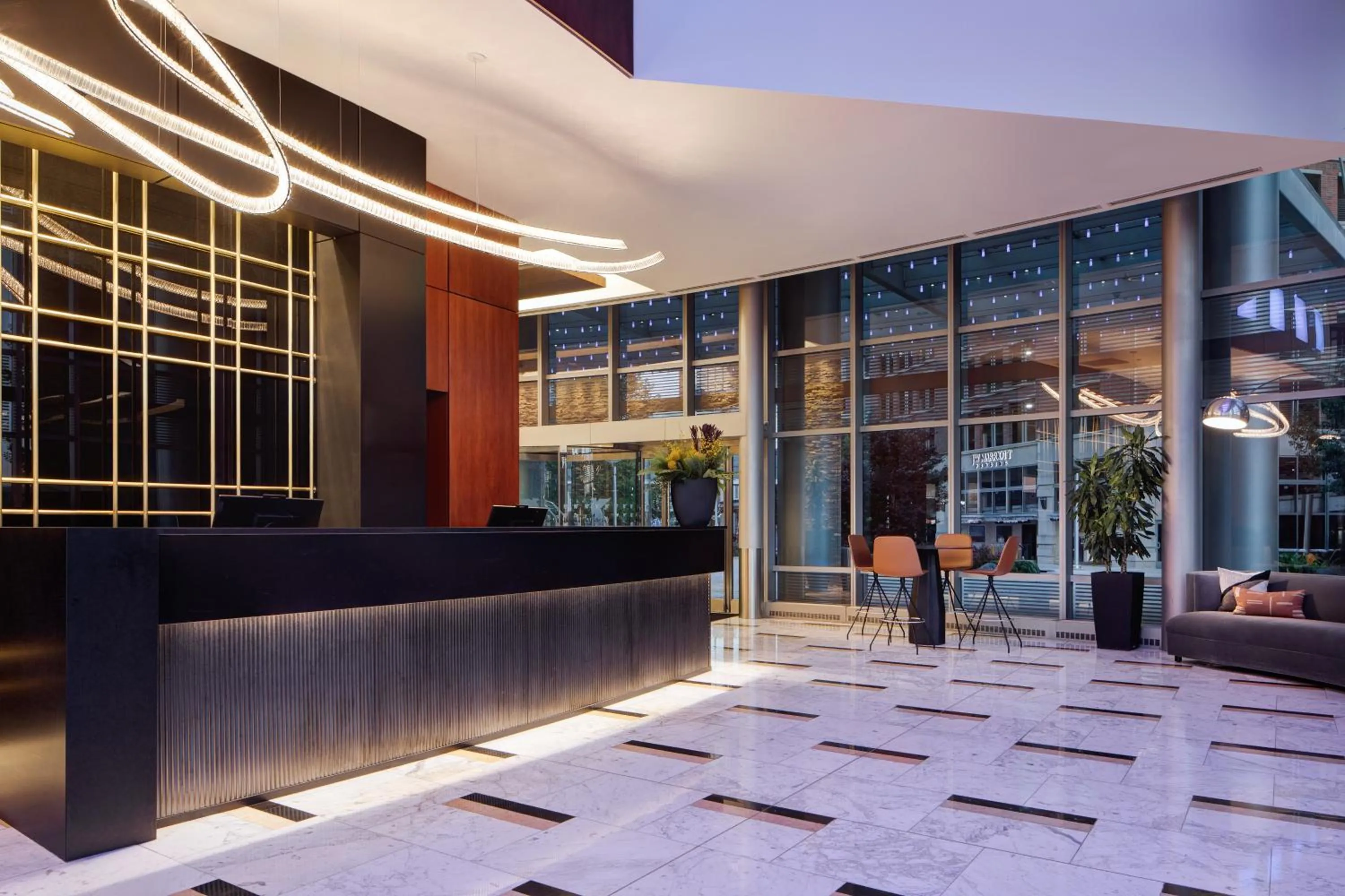 Lobby or reception in JW Marriott Grand Rapids