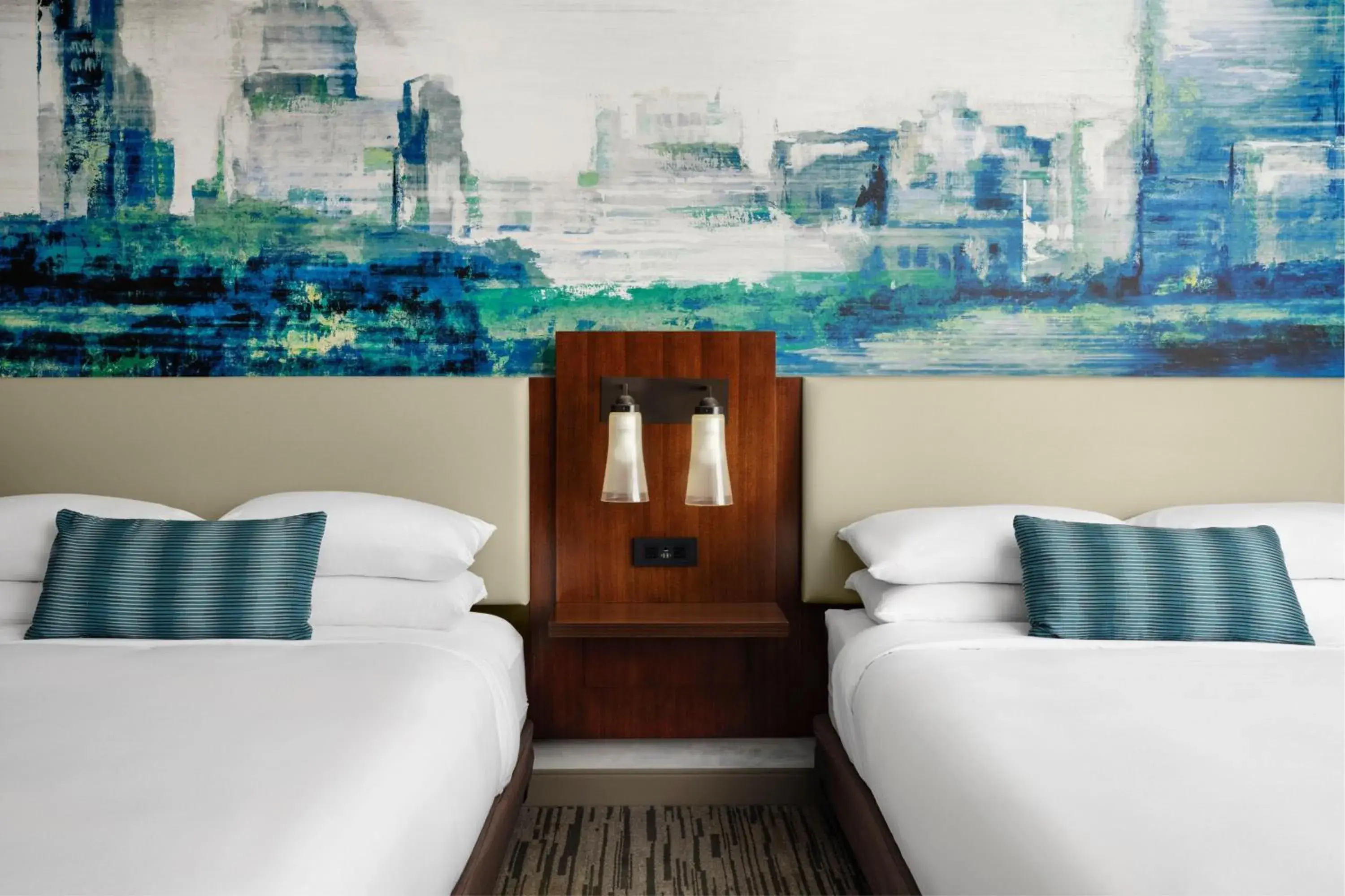 Queen Room with Two Queen Beds - High Floor/Executive Lounge Access in Indianapolis Marriott Downtown Queen Room with Two Queen Beds - High Floor/Executive Lounge Access in Indianapolis Marriott Downtown